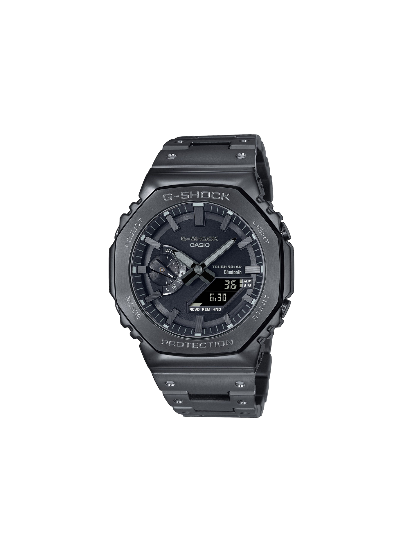 Montre quartz chrono en acier inoxydable G-SHOCK Noir