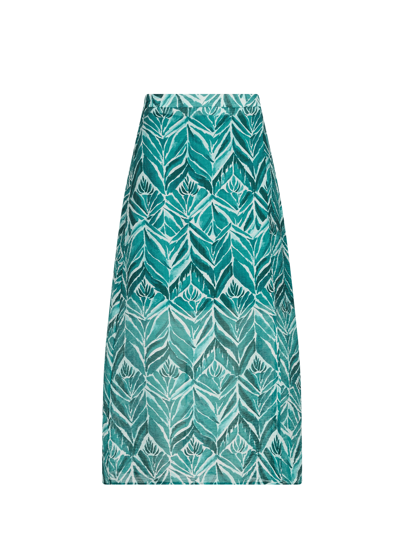 Printed Vilyria long skirt VILA Blue