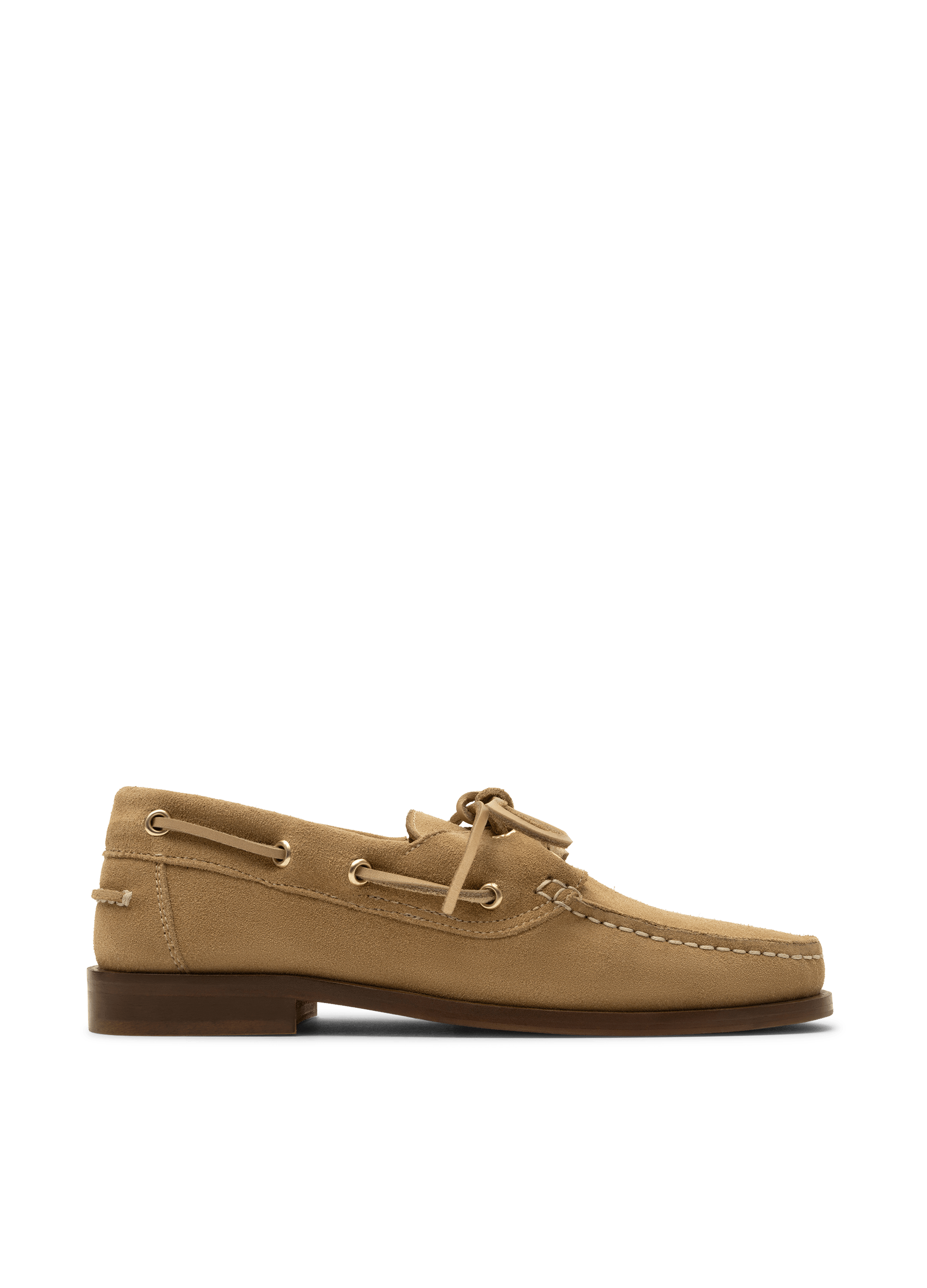 Mocassins colombia en veau velours PARALLELE Beige