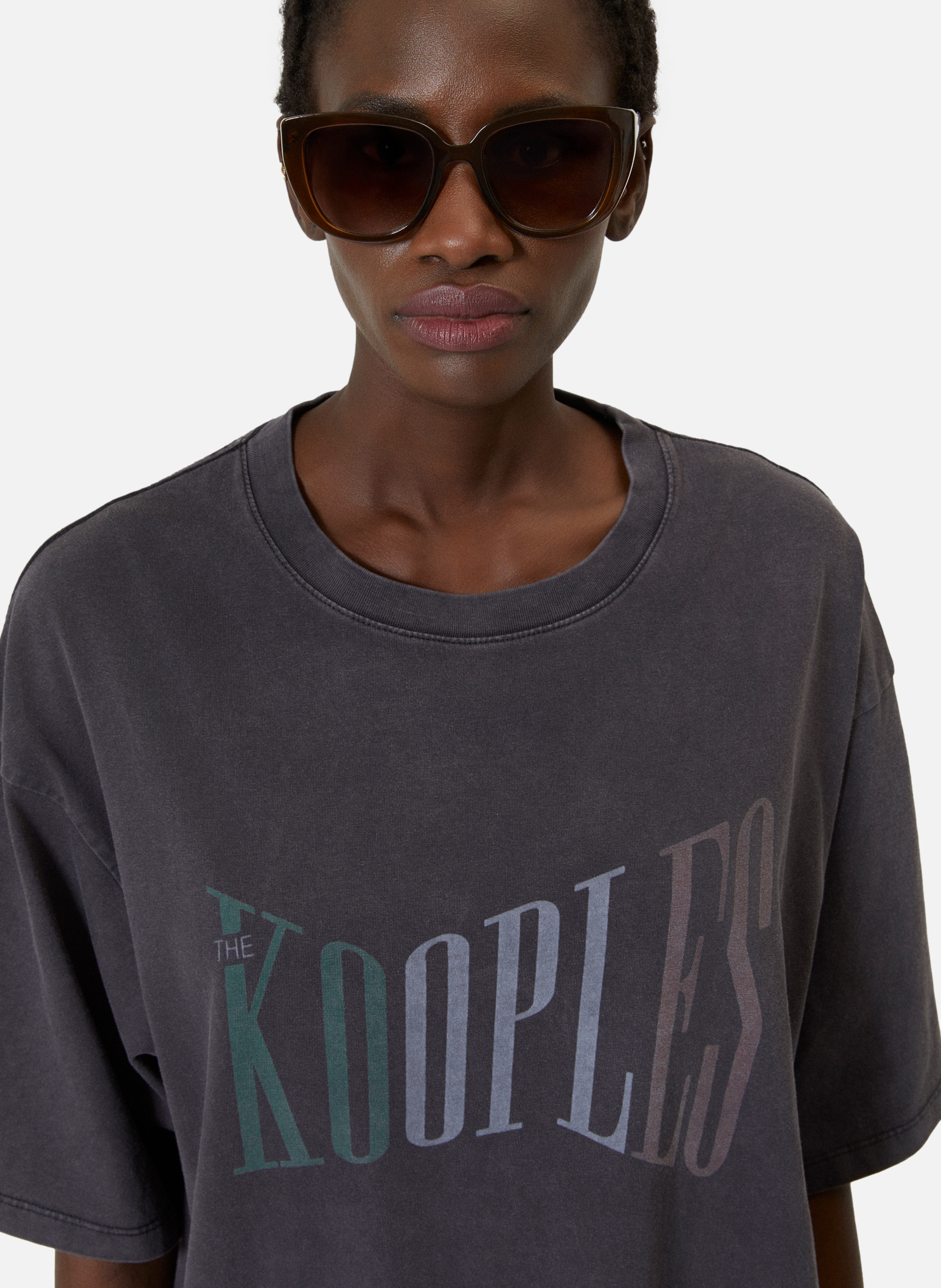 T-shirt oversize avec sérigraphie THE KOOPLES Noir