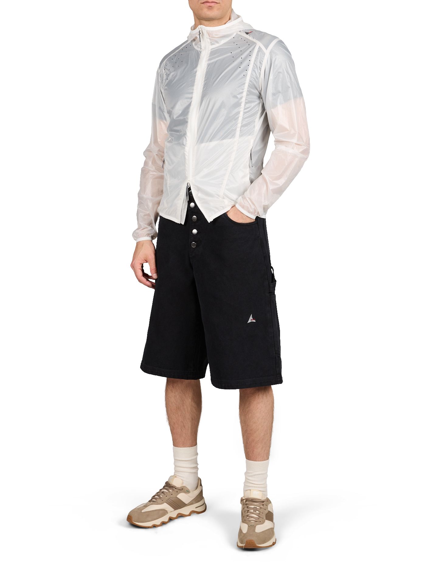 Fitted round neck T-shirt ROA Black