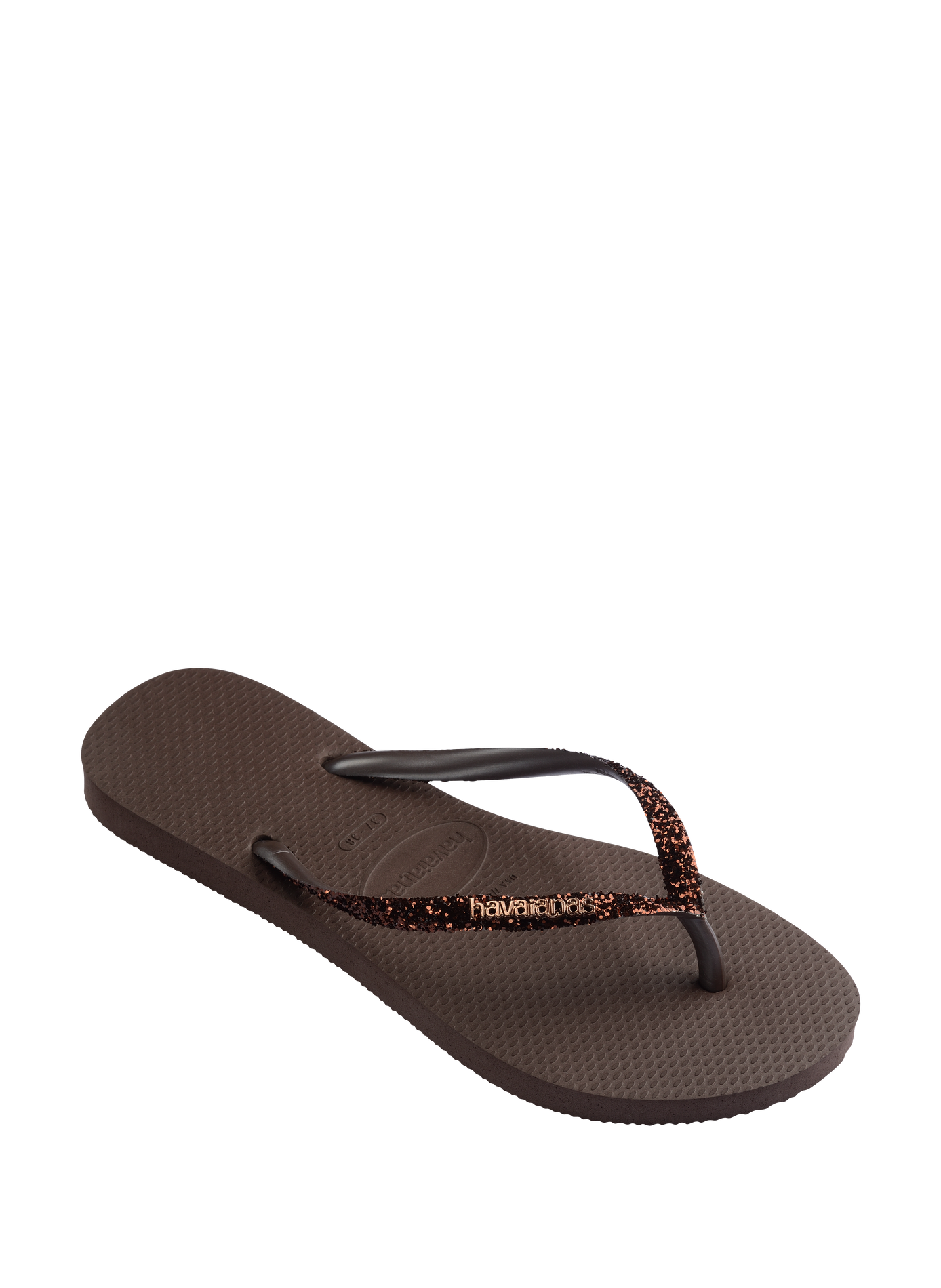 Tongs Glitter HAVAIANAS Marron