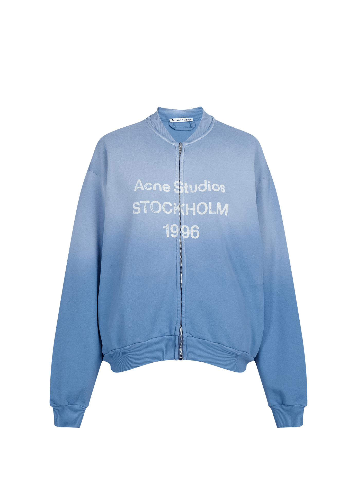 Sweatshirt mit Logo aus Baumwollmischung ACNE STUDIOS Blau
