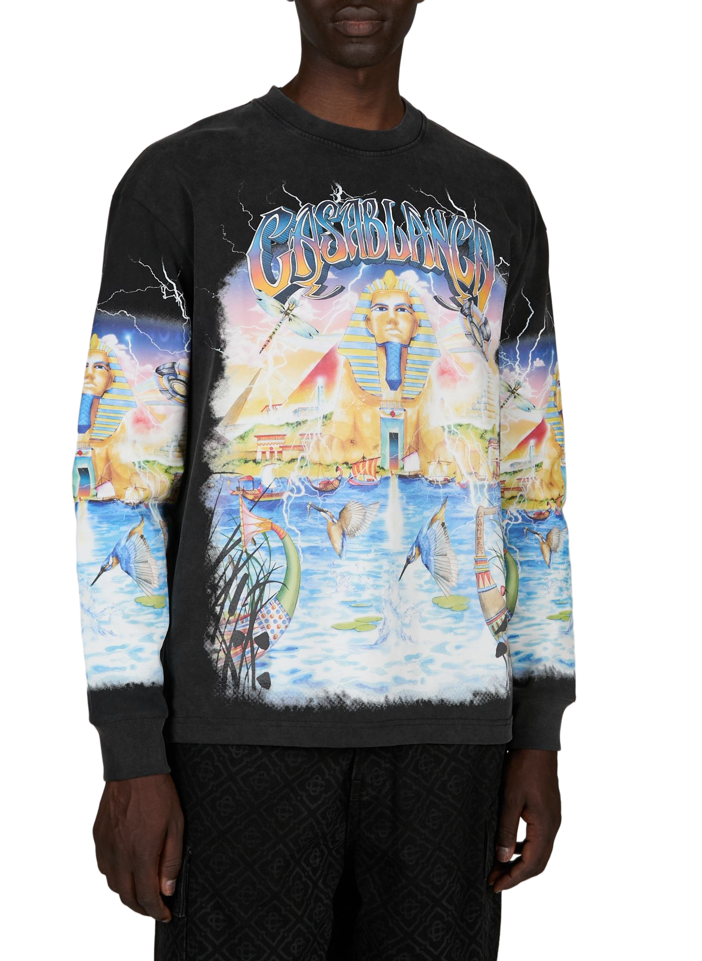 T-shirt imprimé en coton CASABLANCA PARIS Multicolore