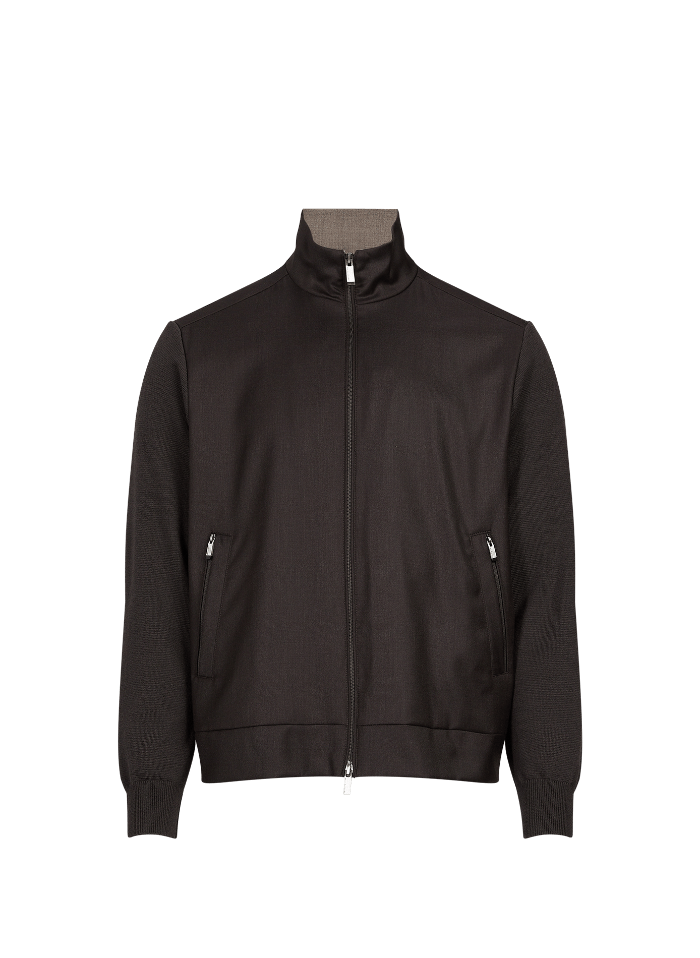 Lightweight virgin wool jacket PAUL & SHARK Brown
