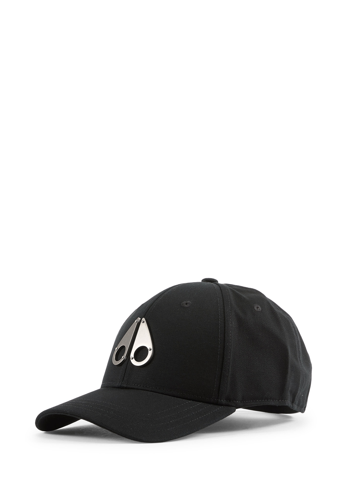 Cotton Logo Baseball Cap MOOSE KNUCKLES Black