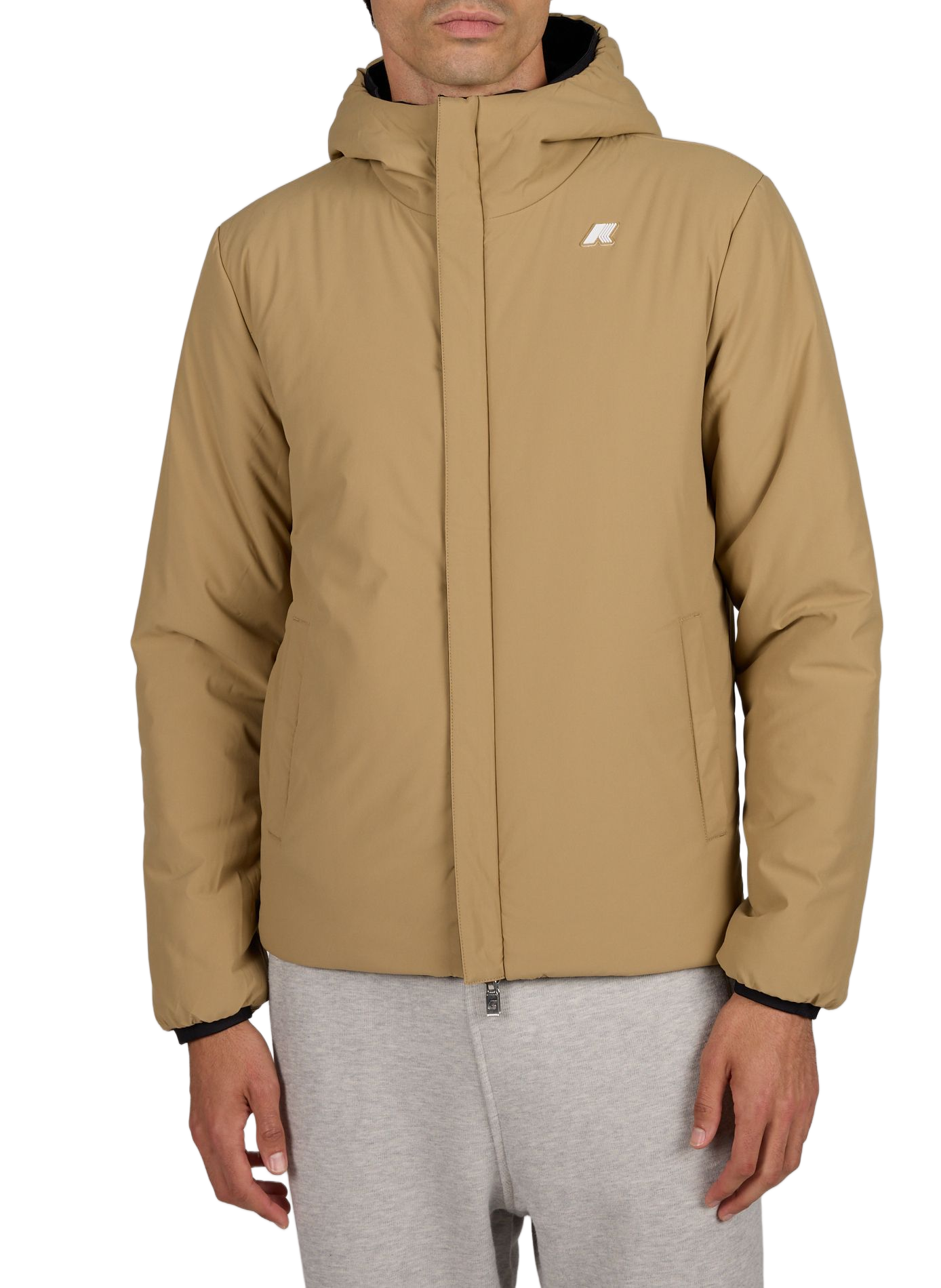 Parka with high collar K-WAY Black