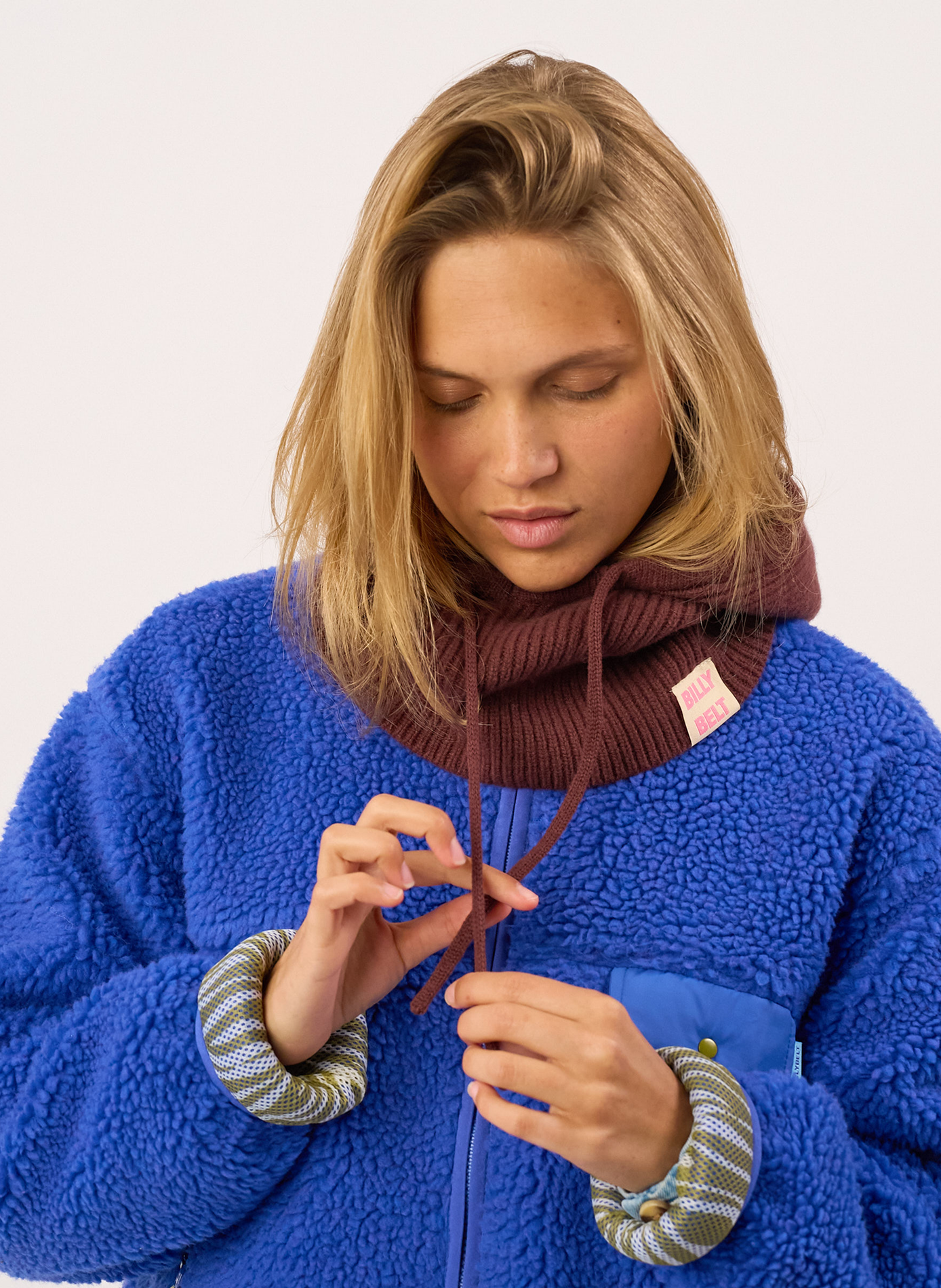 Cagoule en laine BILLYBELT Marron