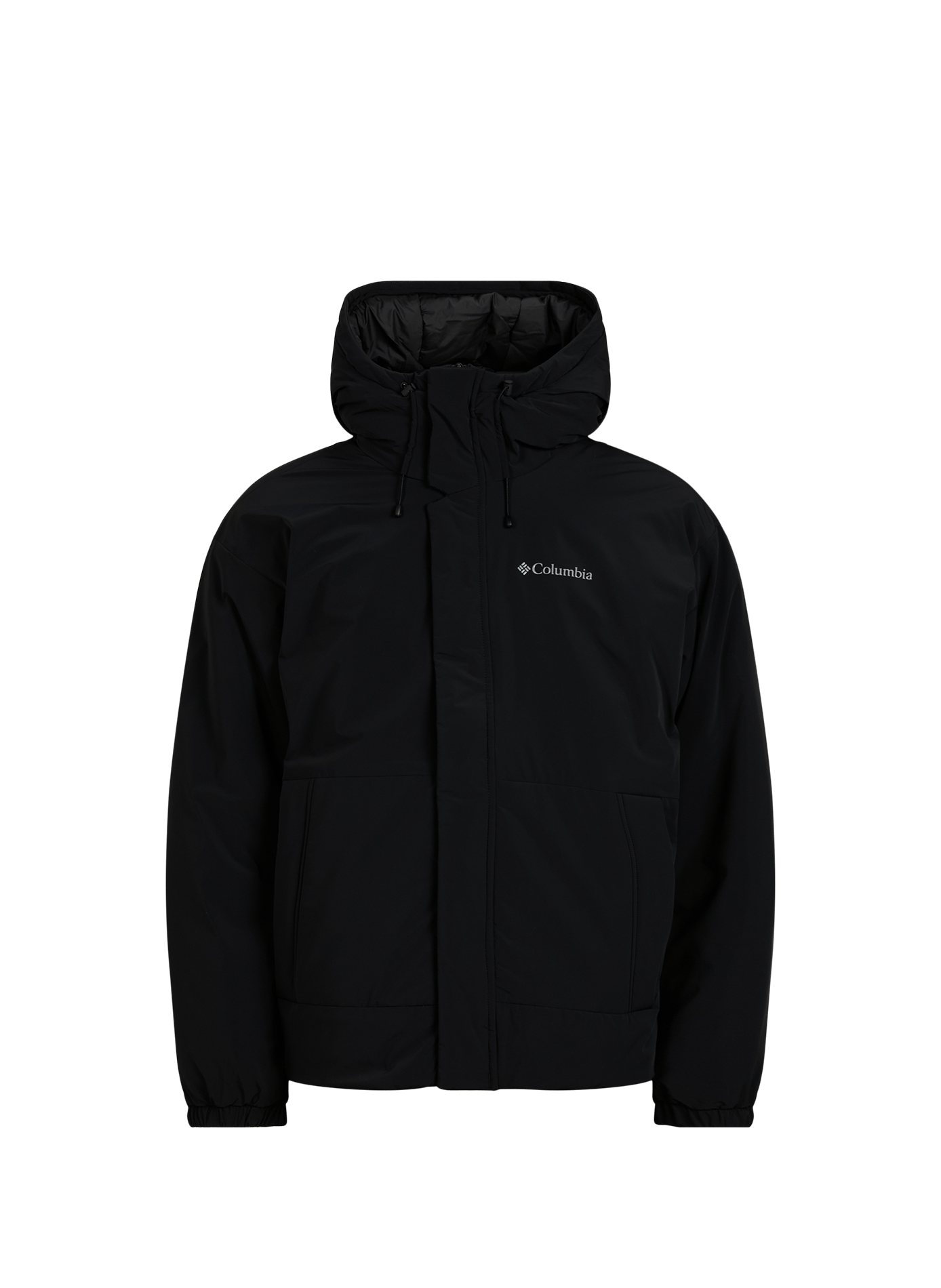 Parka recta lisa con capucha COLUMBIA Gris