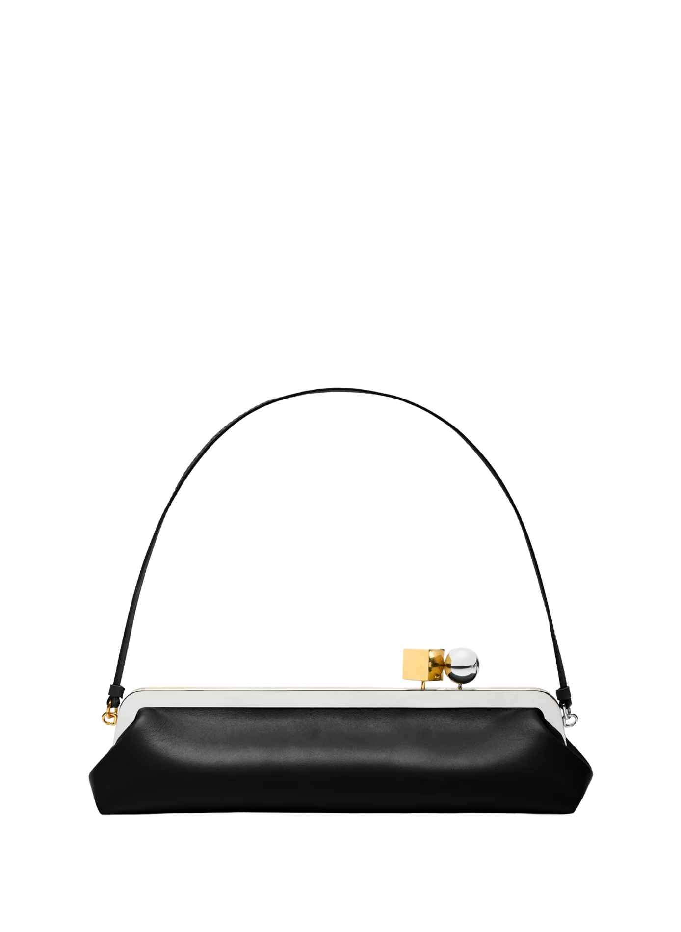 La cartera Salon de cuero de cordero JACQUEMUS Negro