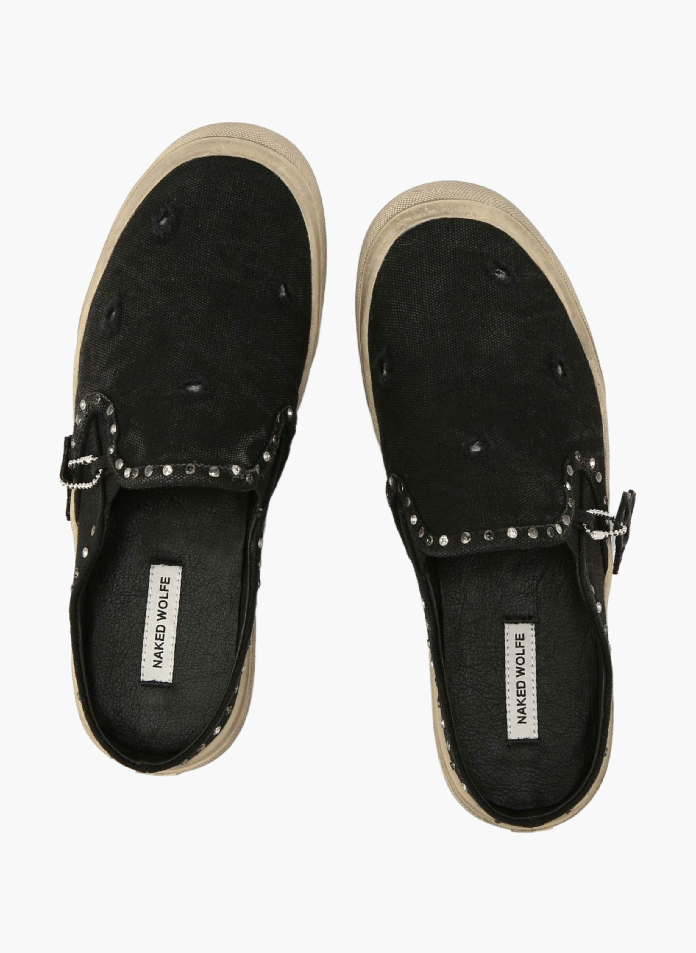 Baskets military en toile NAKED WOLFE Noir