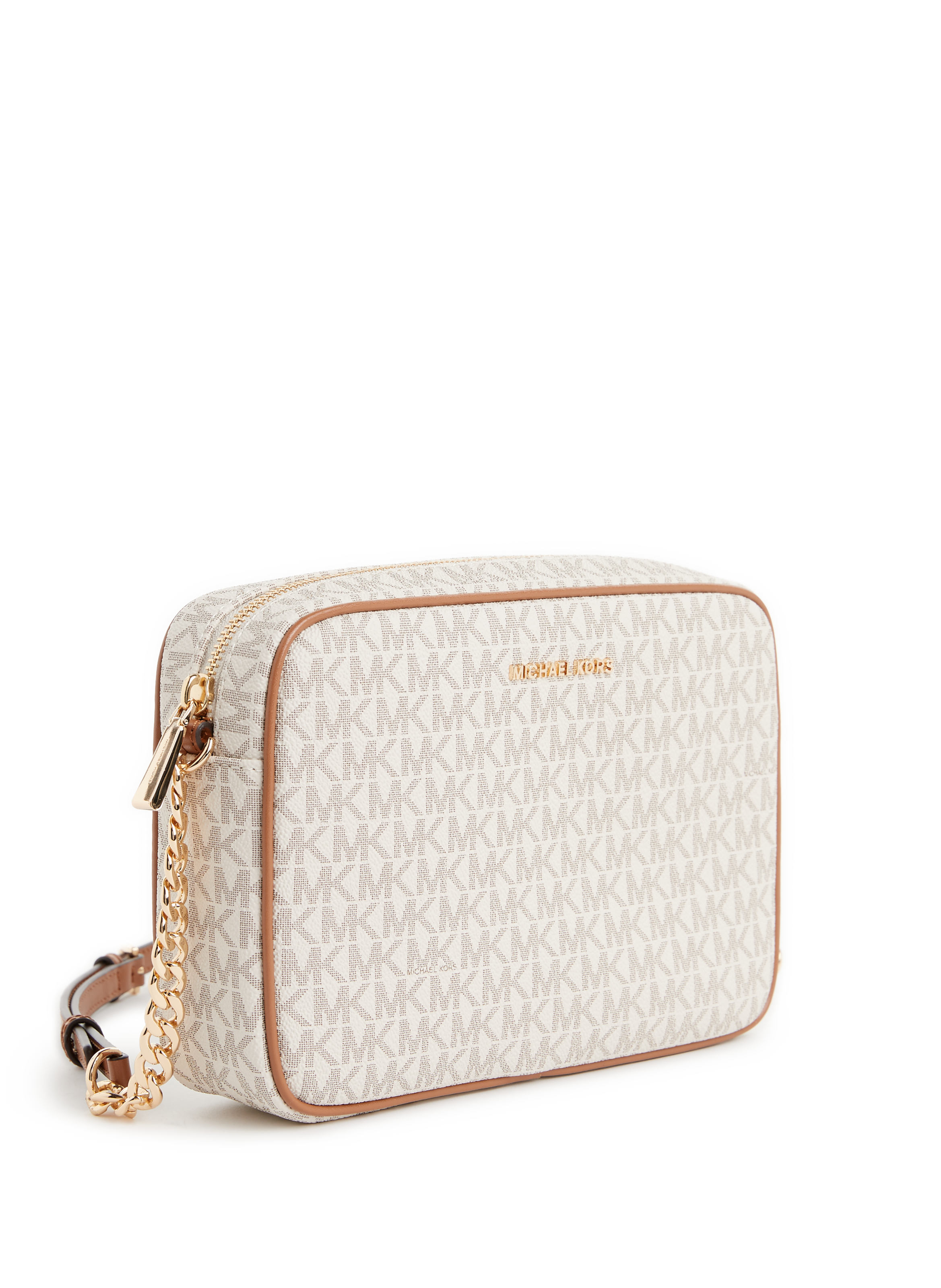 Grand sac à bandoulière Jet Set à logo MICHAEL KORS Marron