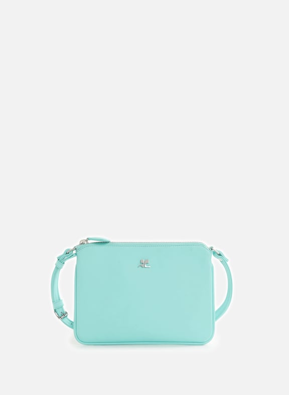 Leather clutch Blue by COURRÈGES COURRÈGES Leather clutch Blue