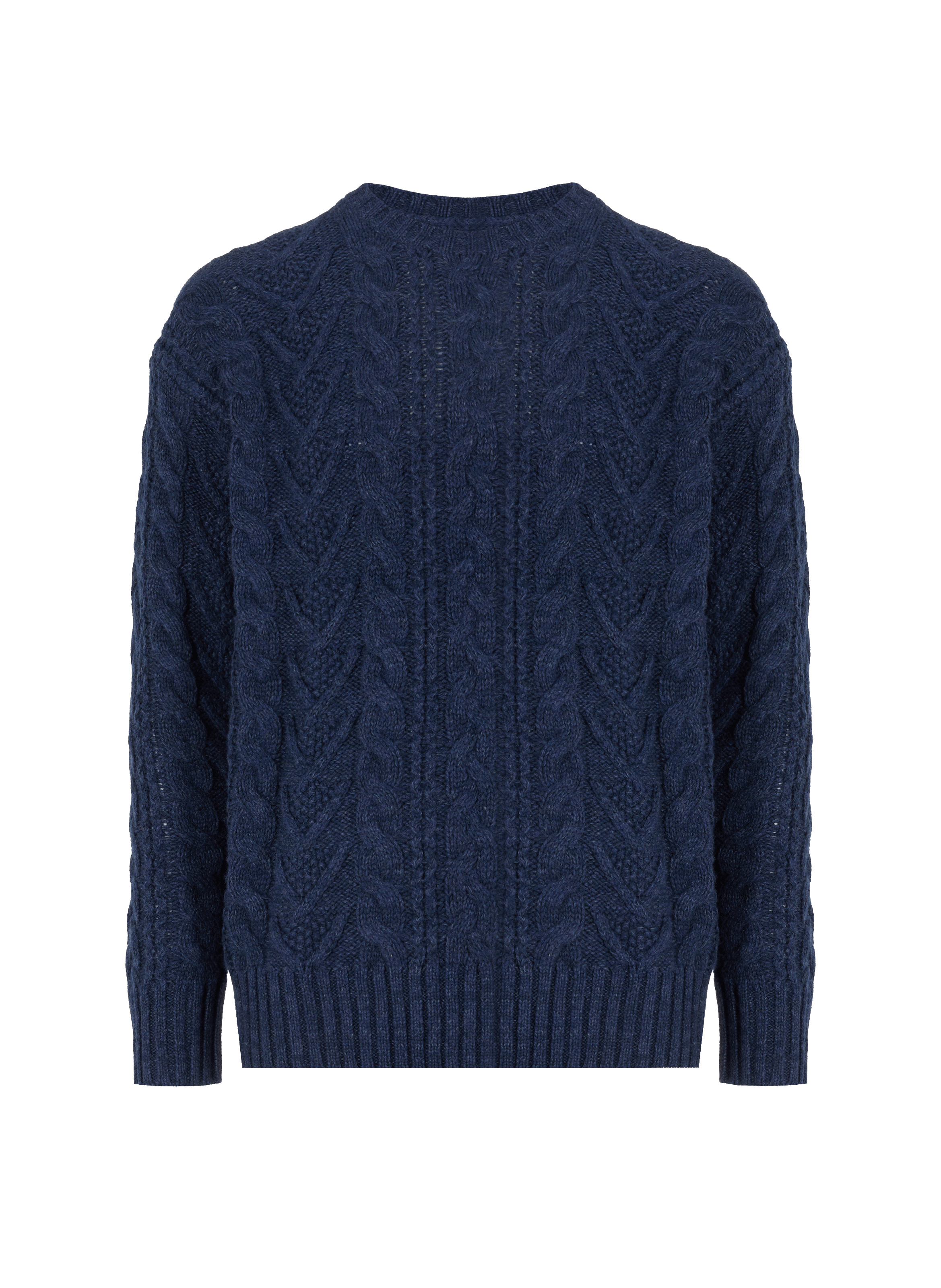 Pull en maille tressée