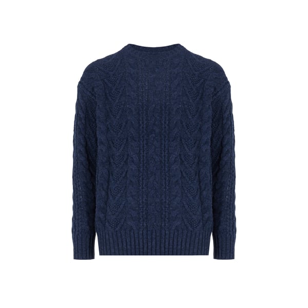 Pull en maille tressée