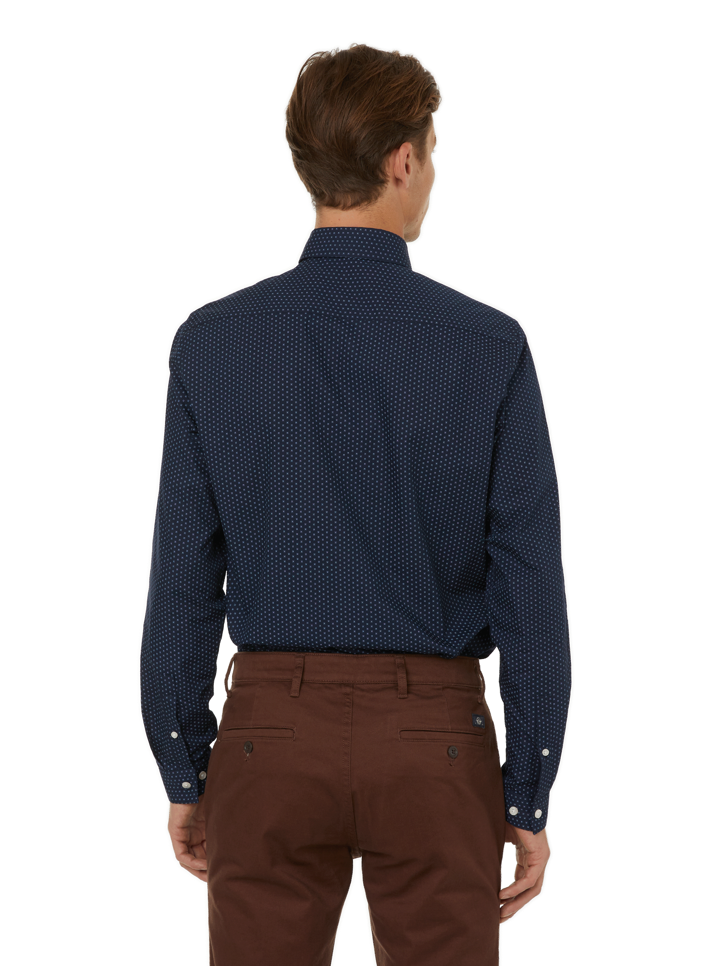 Chemise droite en coton AU PRINTEMPS PARIS Bleu