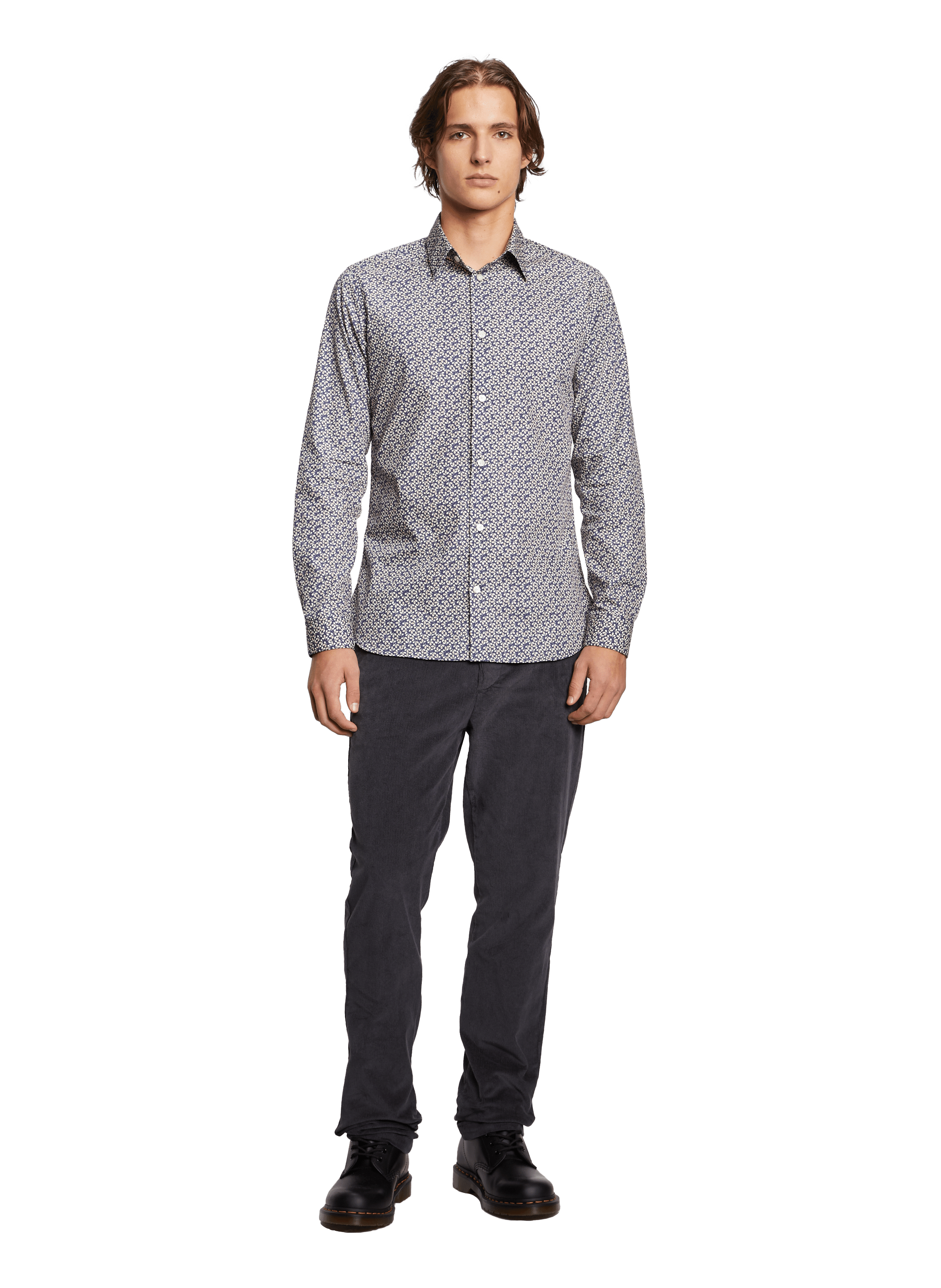 Chemise Slim imprimée  Bleu