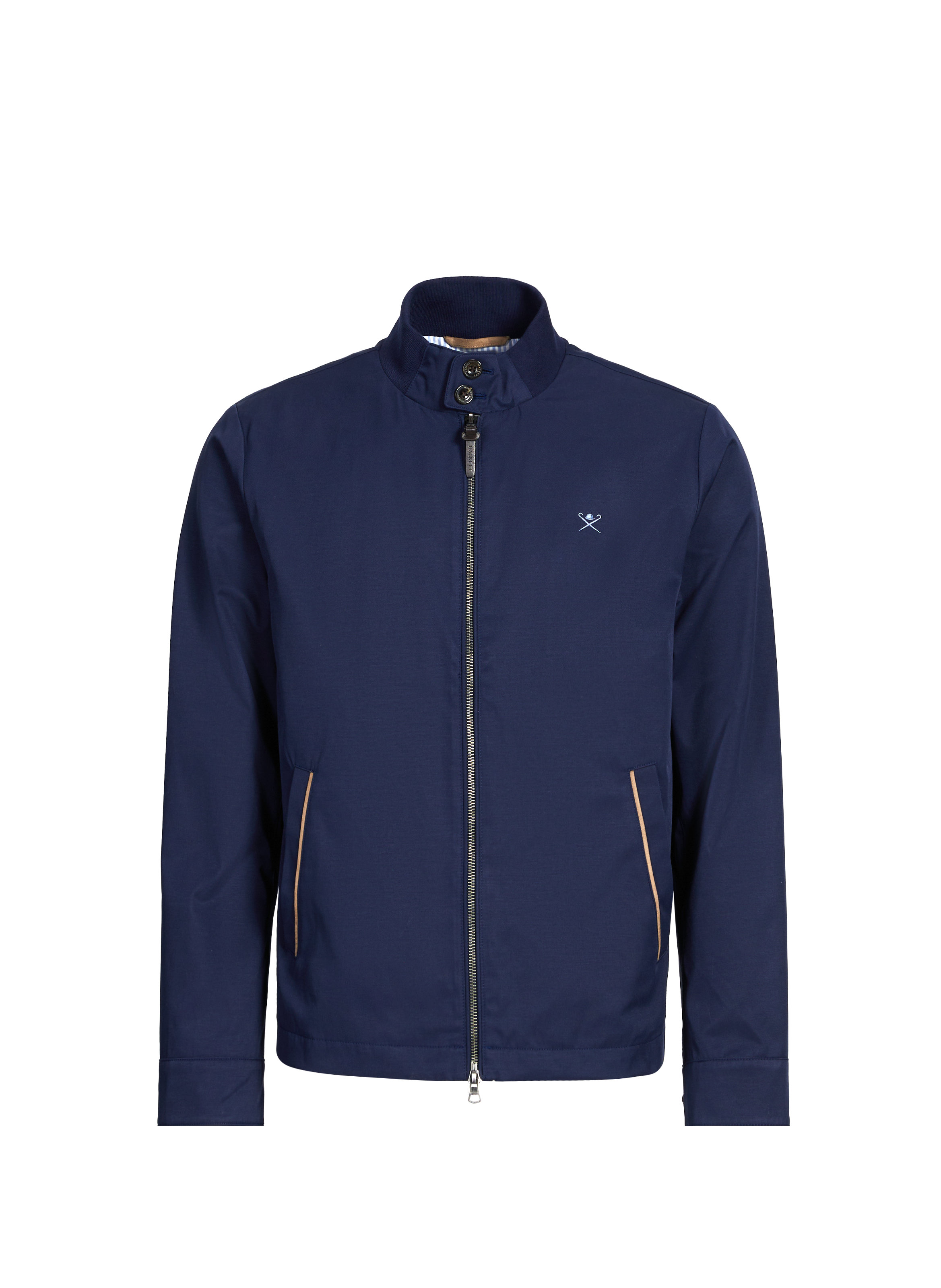 Veste Harrington en coton HACKETT Bleu