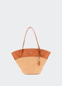 Sac cabas Venere en raphia tressé VENERE LARGE Natural/caramel