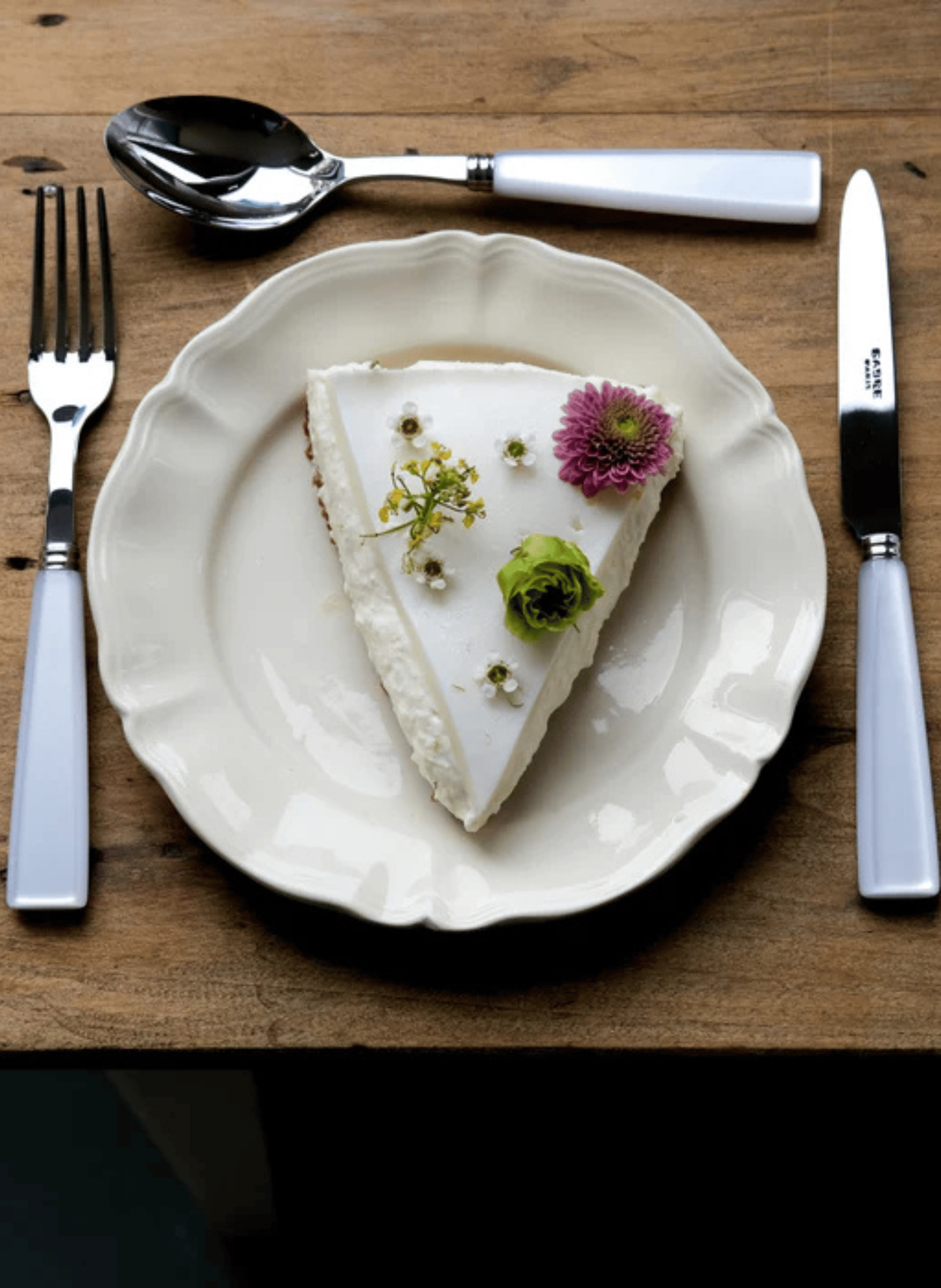 Set de 4 couverts de table, icône SABRE PARIS Blanc