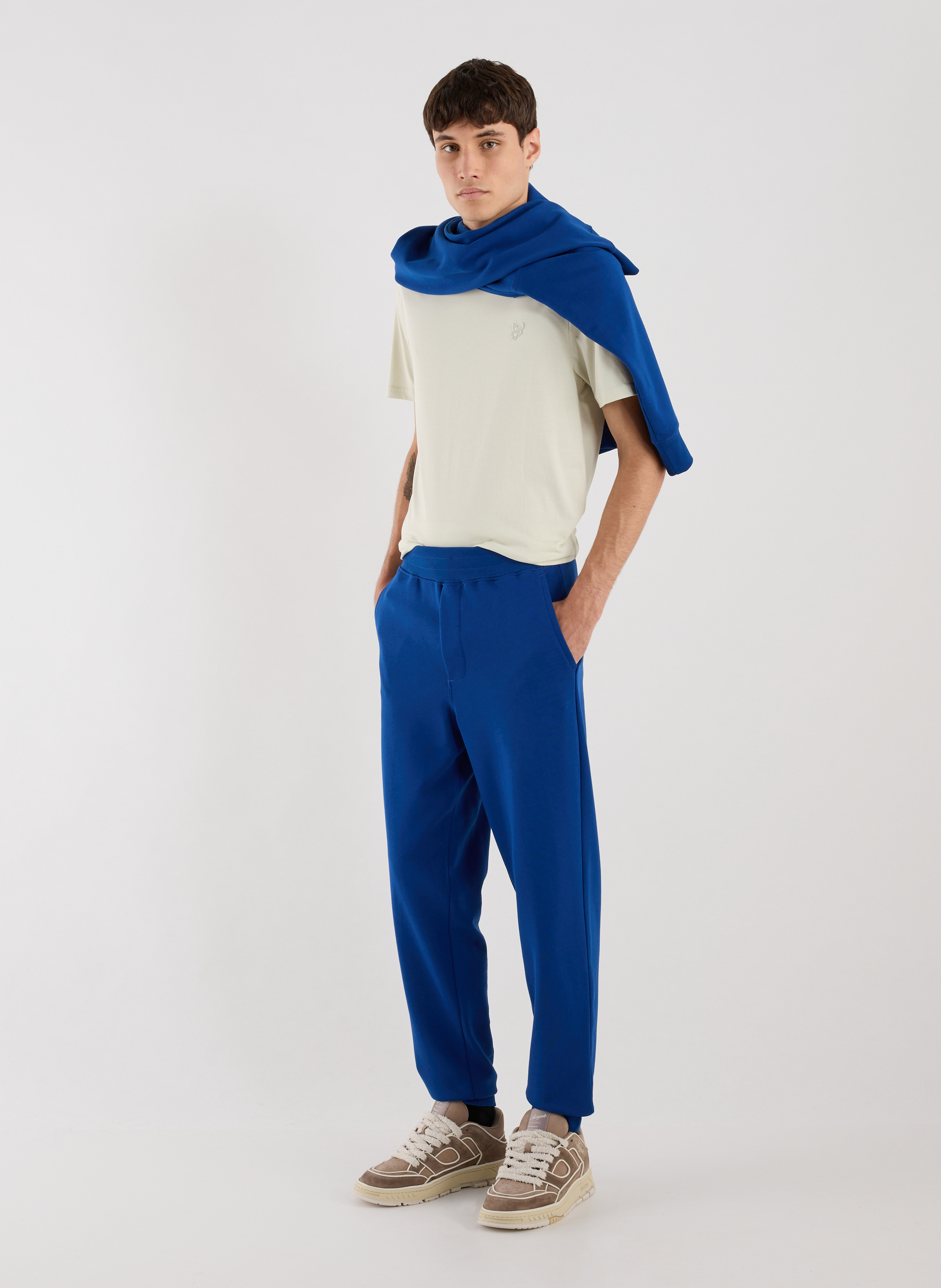 Cotton sweatshirt AU PRINTEMPS PARIS Blue