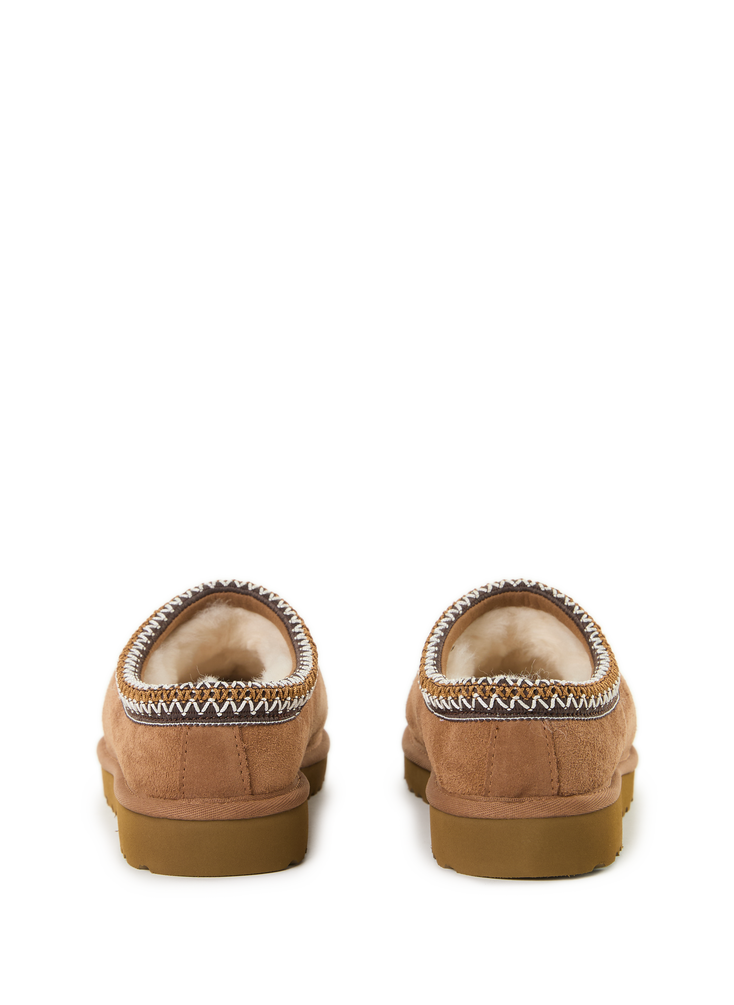 Chaussons en cuir mélangé UGG Marron