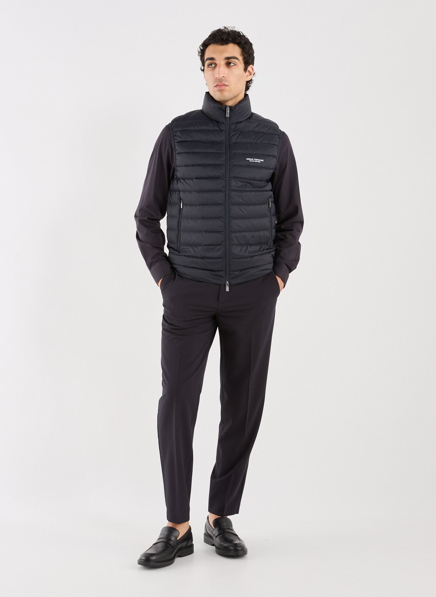 Quilted gilet ARMANI EXCHANGE Blue