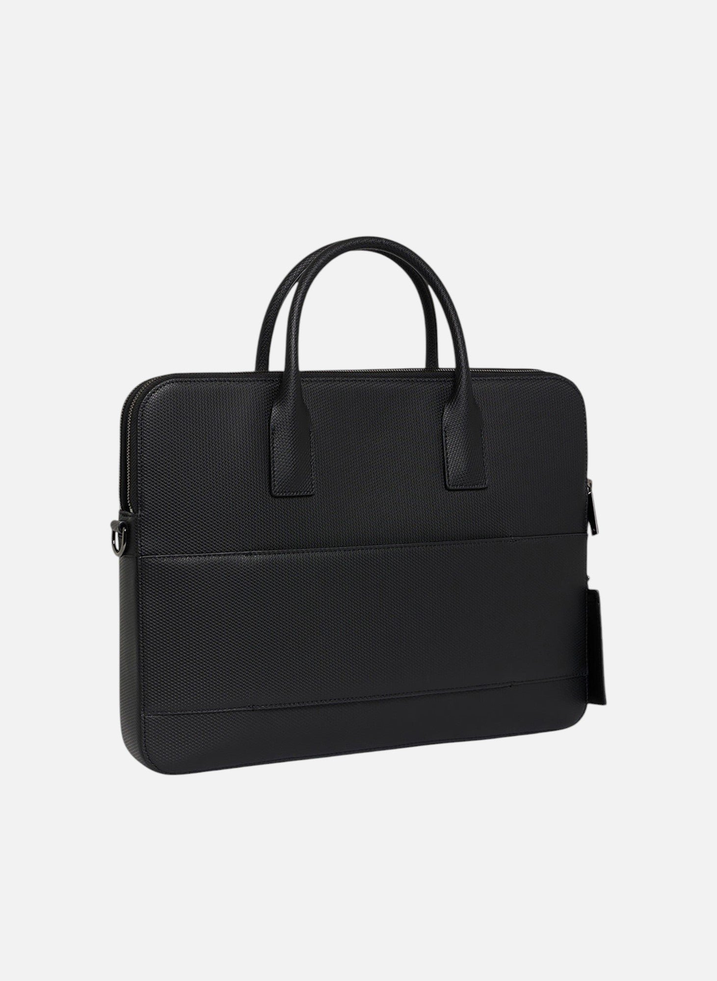 Porte document slim 15" emile en cuir signature t LE TANNEUR Noir