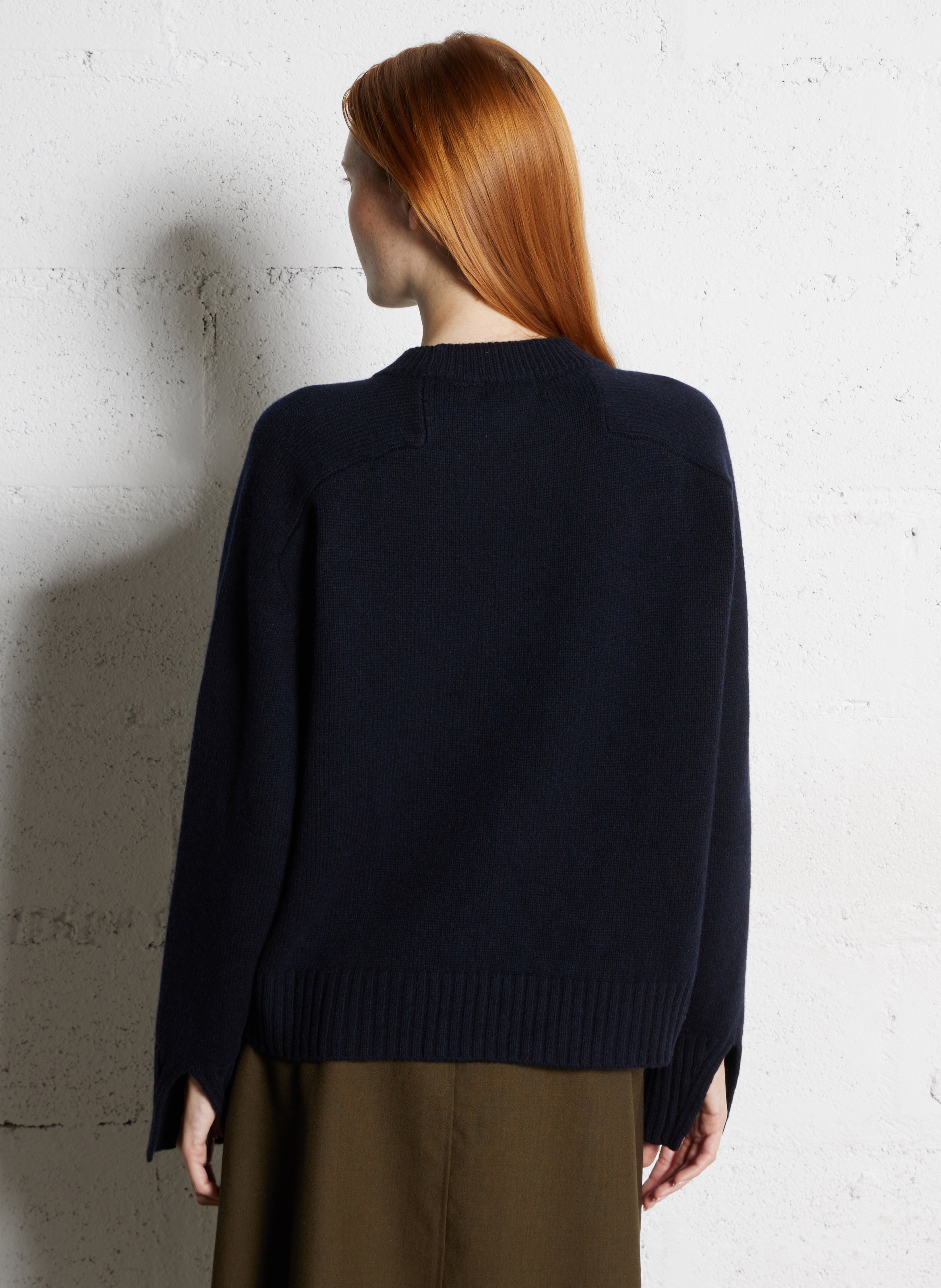 Pull col rond en laine will SOEUR Bleu