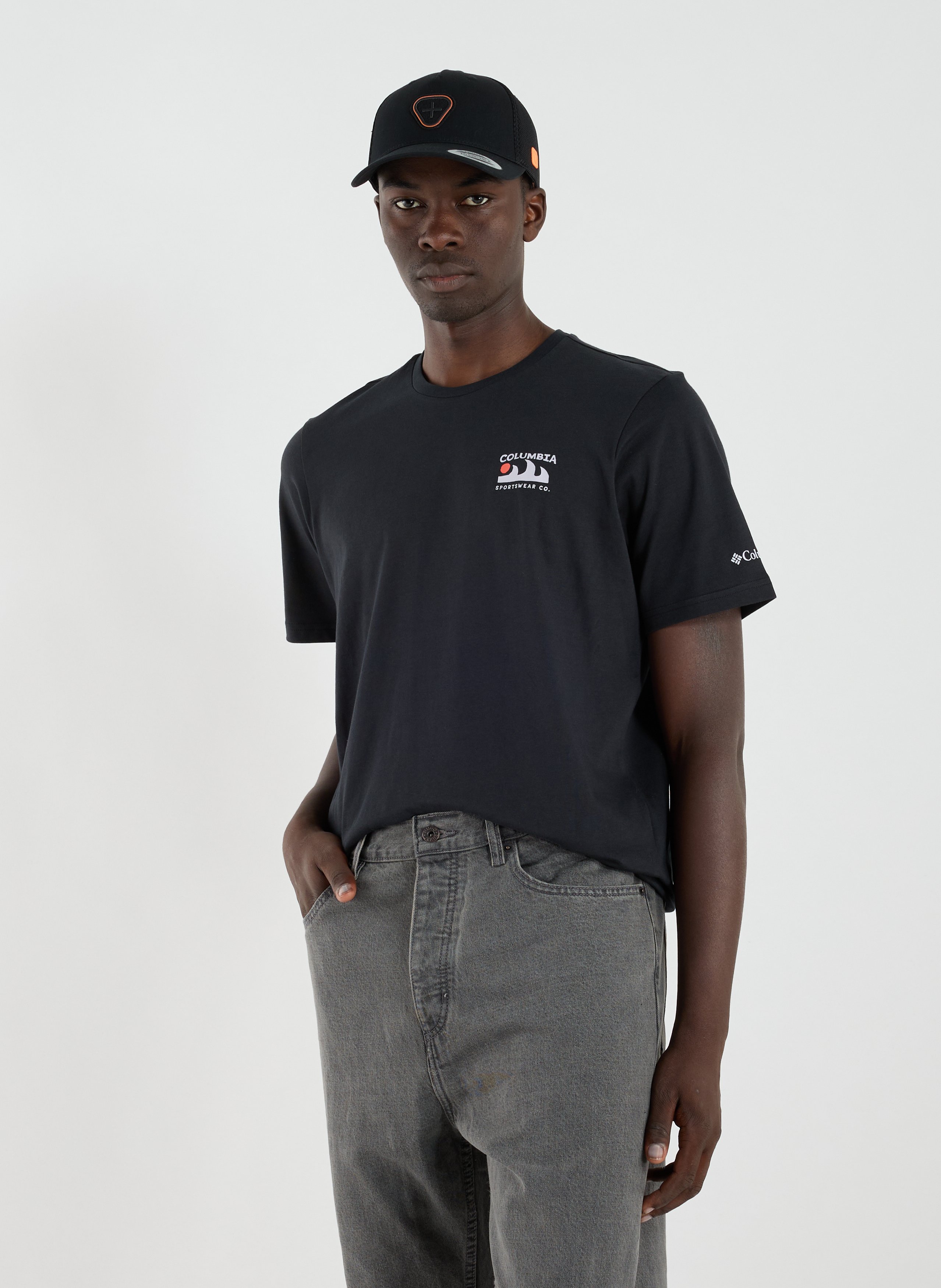 COLUMBIA T-shirt en coton Noir
