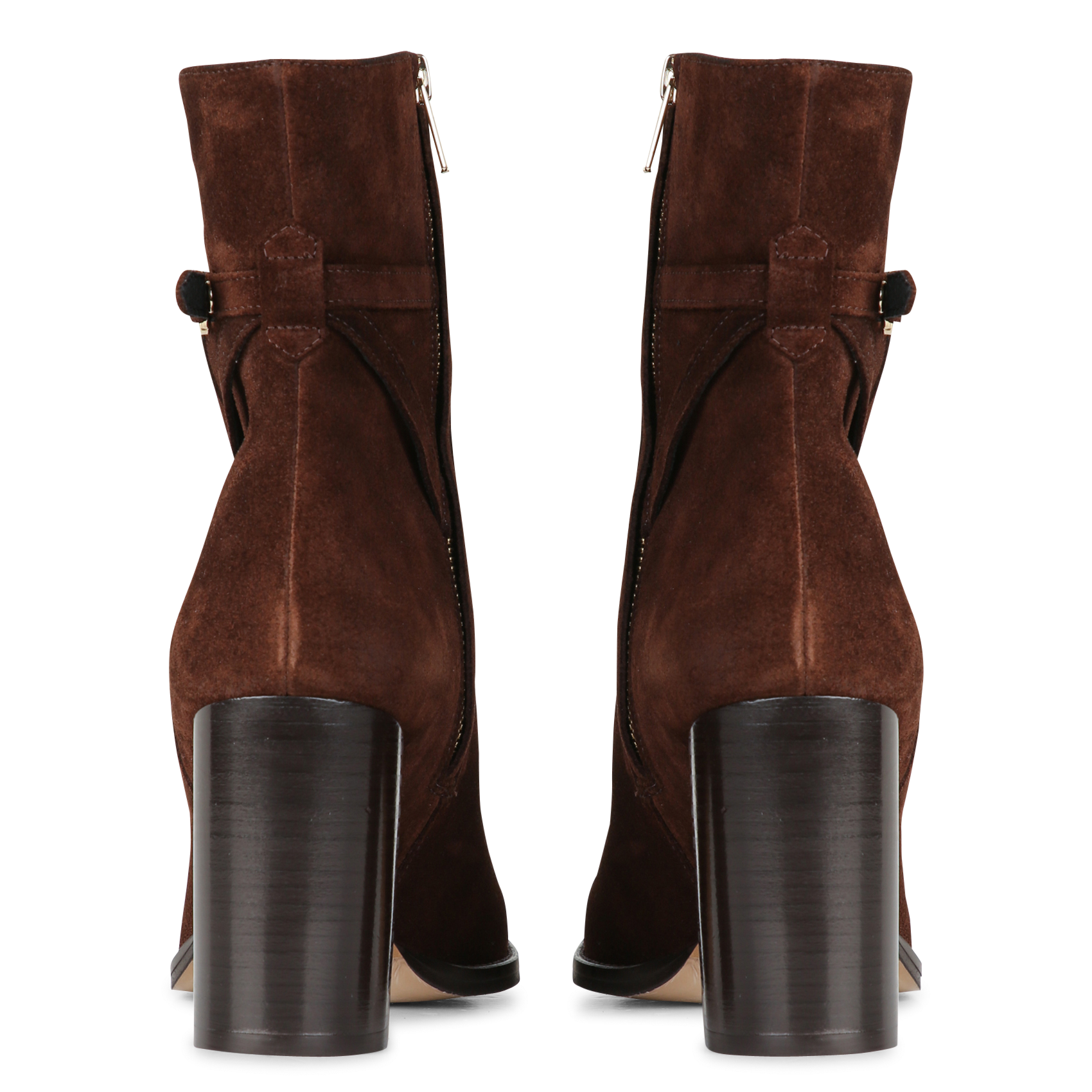Bottines en cuir aprune CLAUDIE PIERLOT Marron