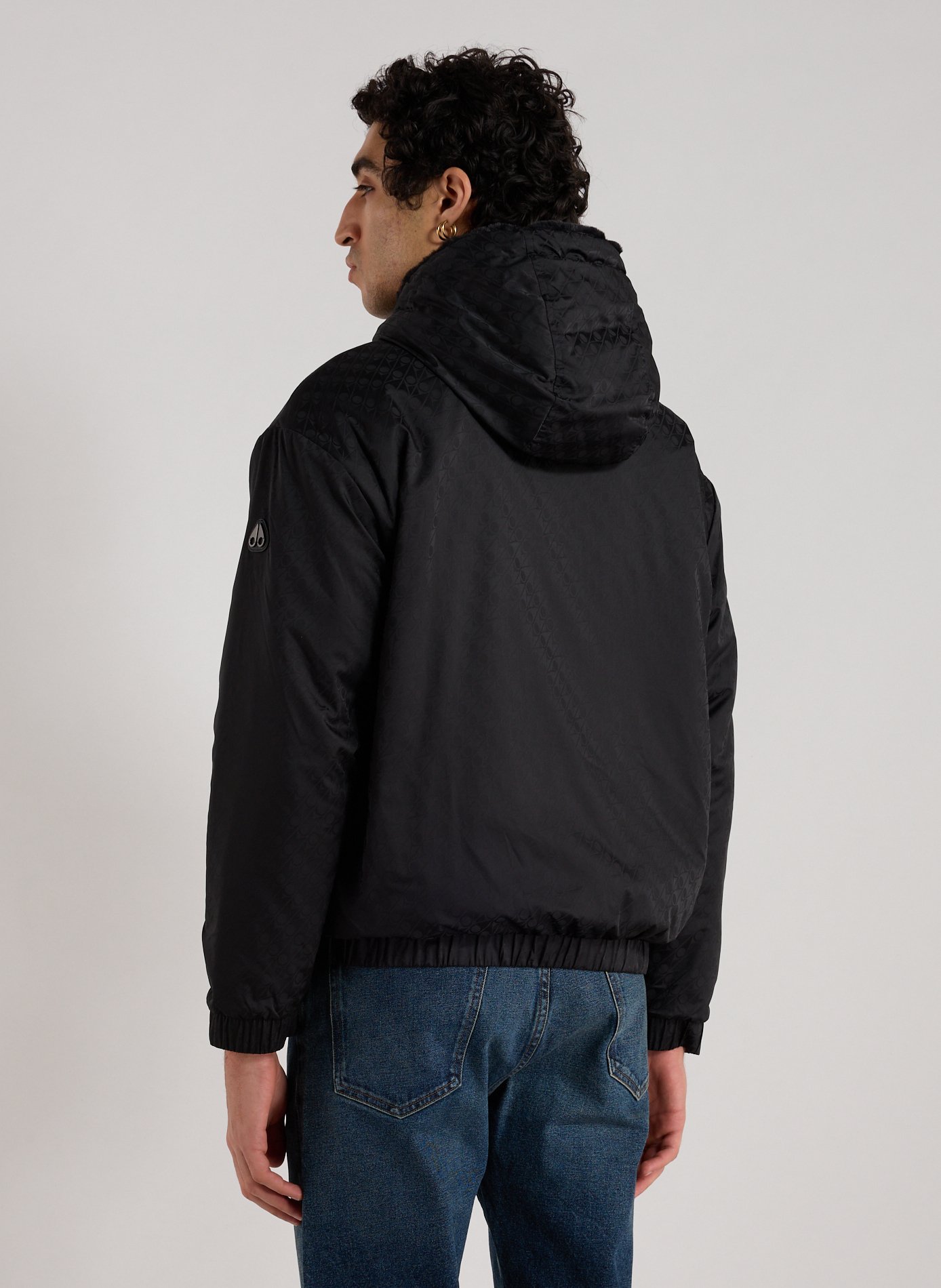Jack St Warm lined bomber jacket MOOSE KNUCKLES Black