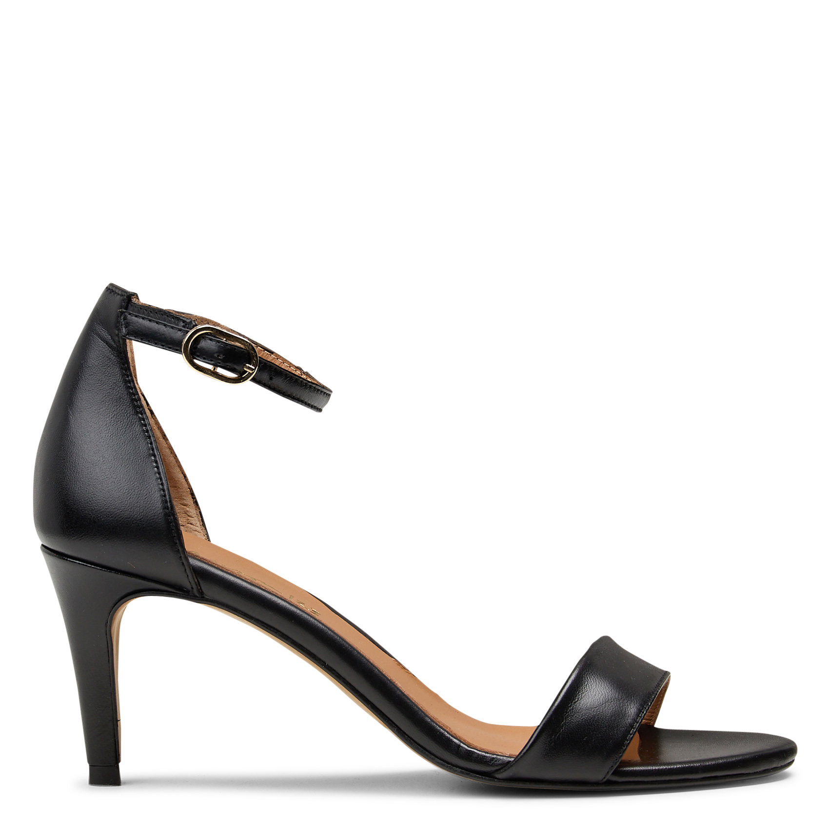 Sandales à talons en cuir vera MAISON 123 Noir