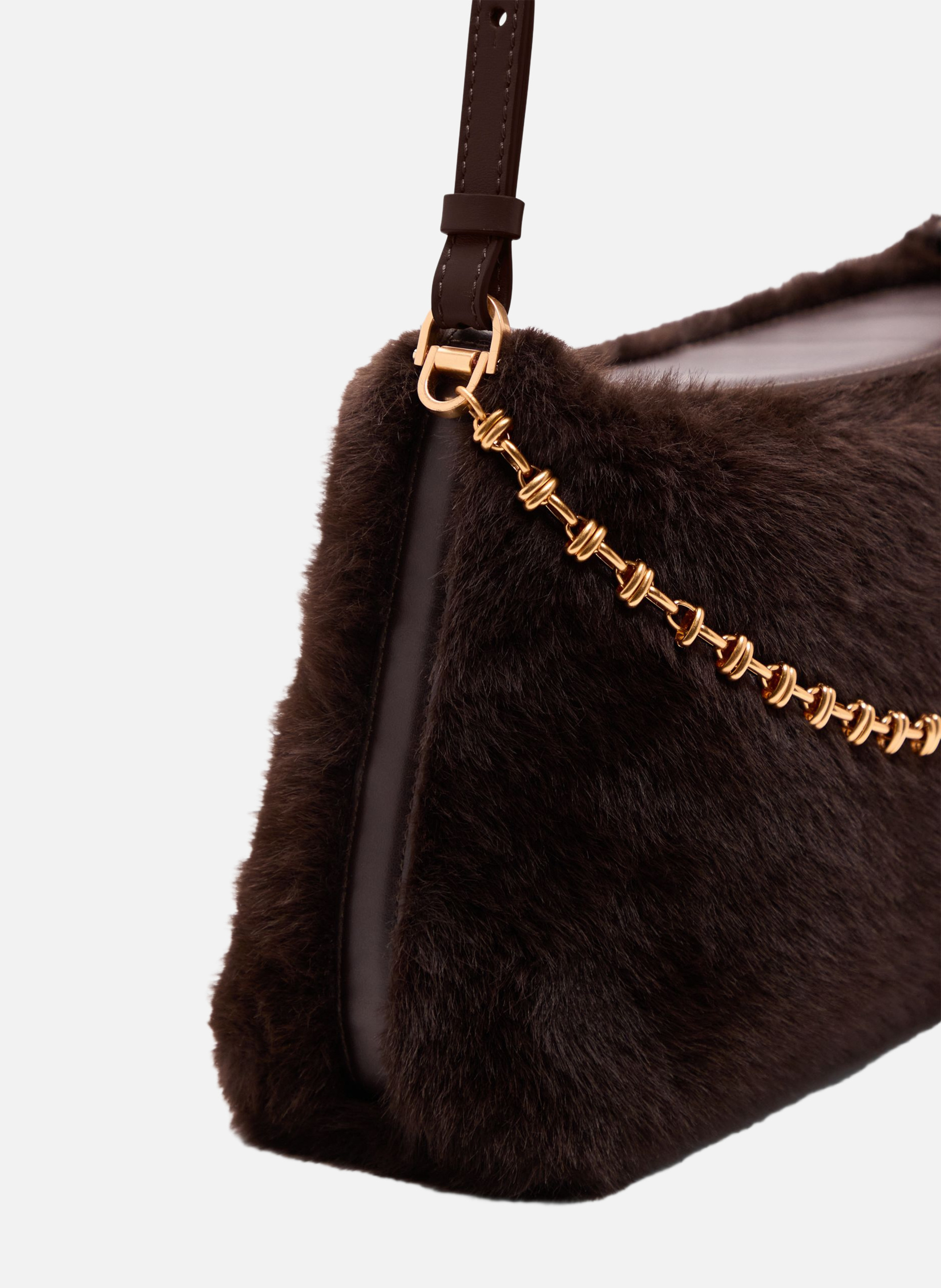 Pochette daily chain VANESSA BRUNO Marron