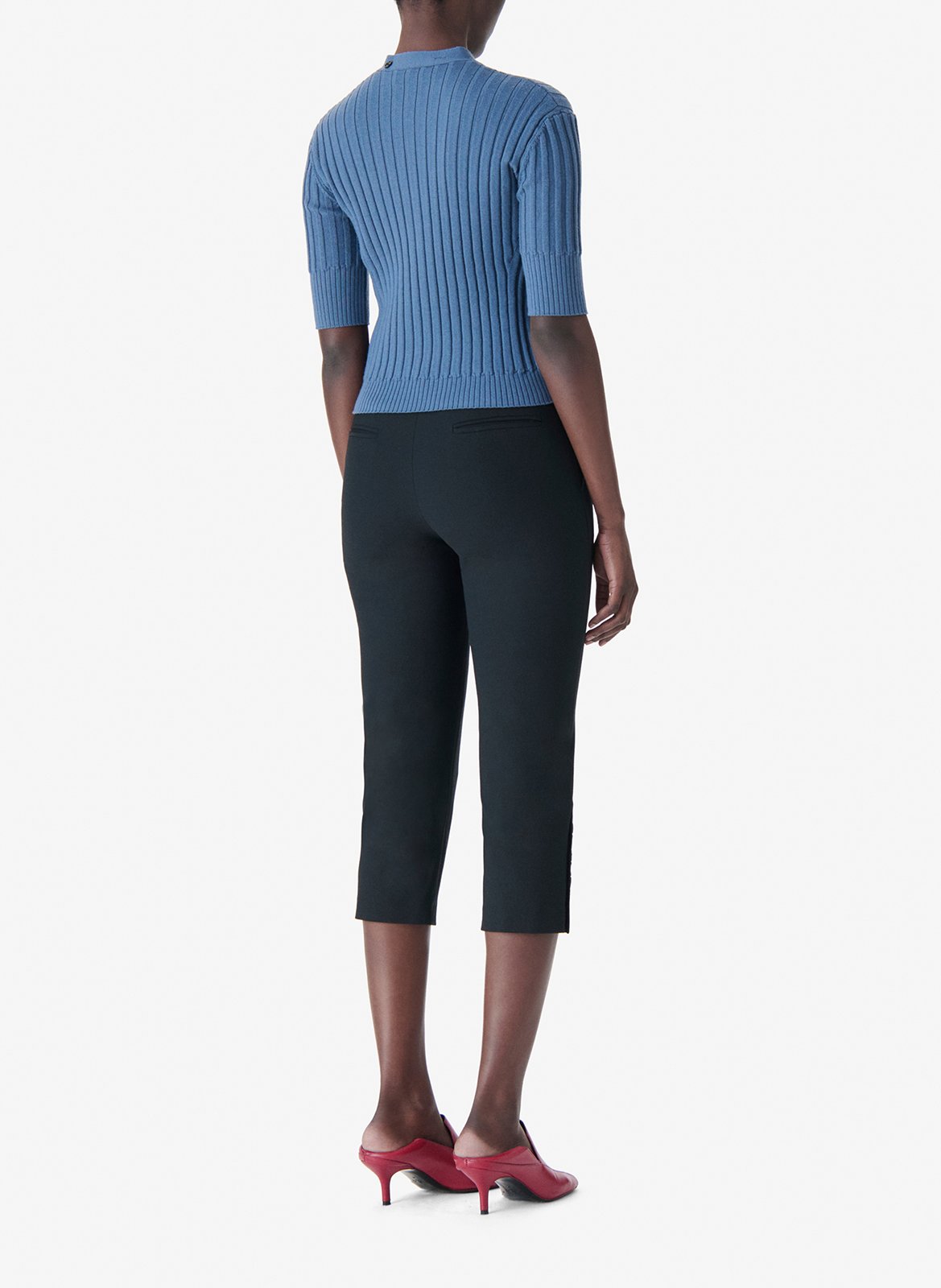 Pull col v en laine lunea IRO Bleu