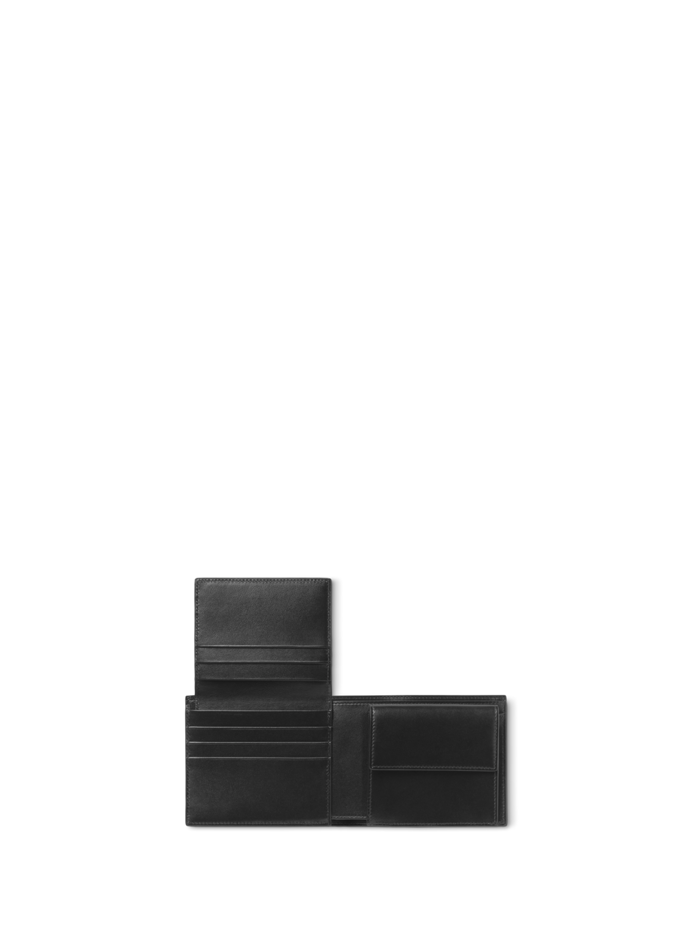 Smooth leather multi-compartment wallet MONTBLANC Black