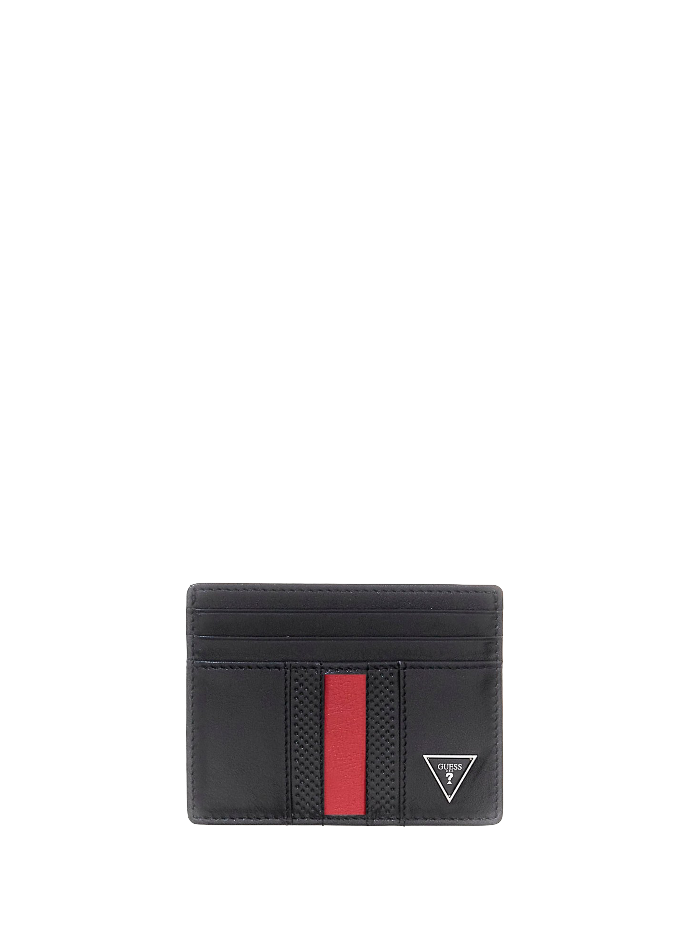 Cow leather card holder GUESS Black