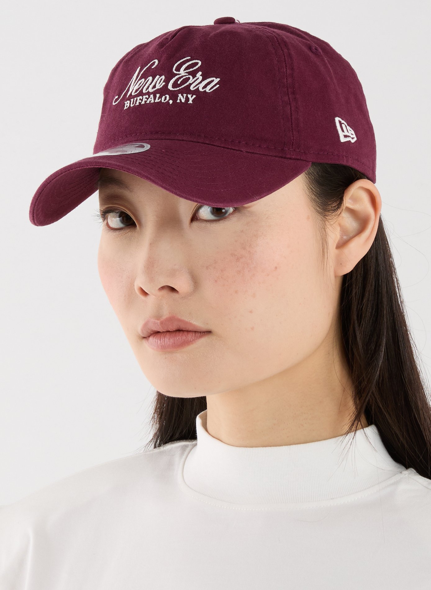 Casquette brodée en coton NEW ERA Rouge