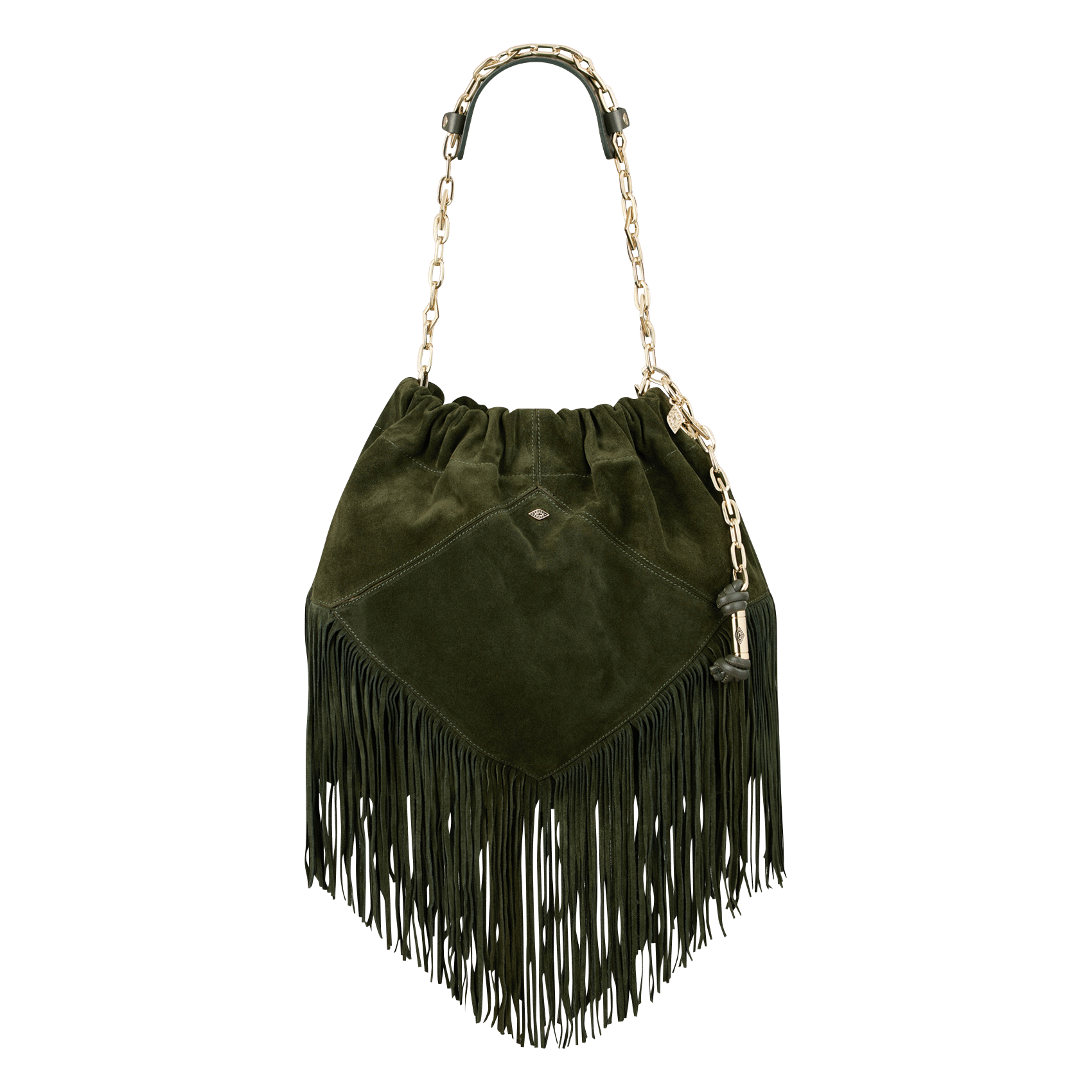 Sac porté épaule en cuir june tote BA&SH Vert