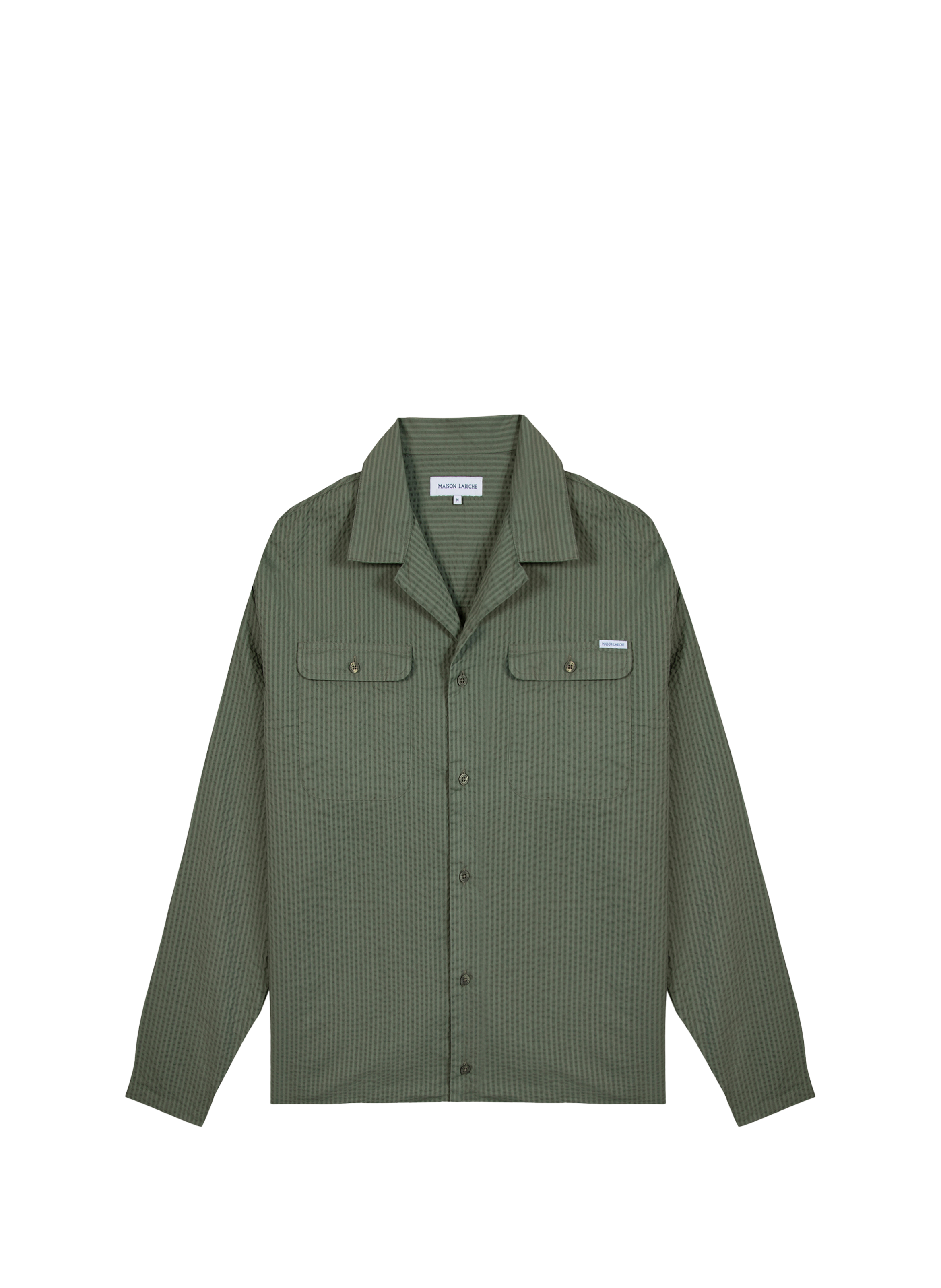 Laurens cotton shirt MAISON LABICHE Green