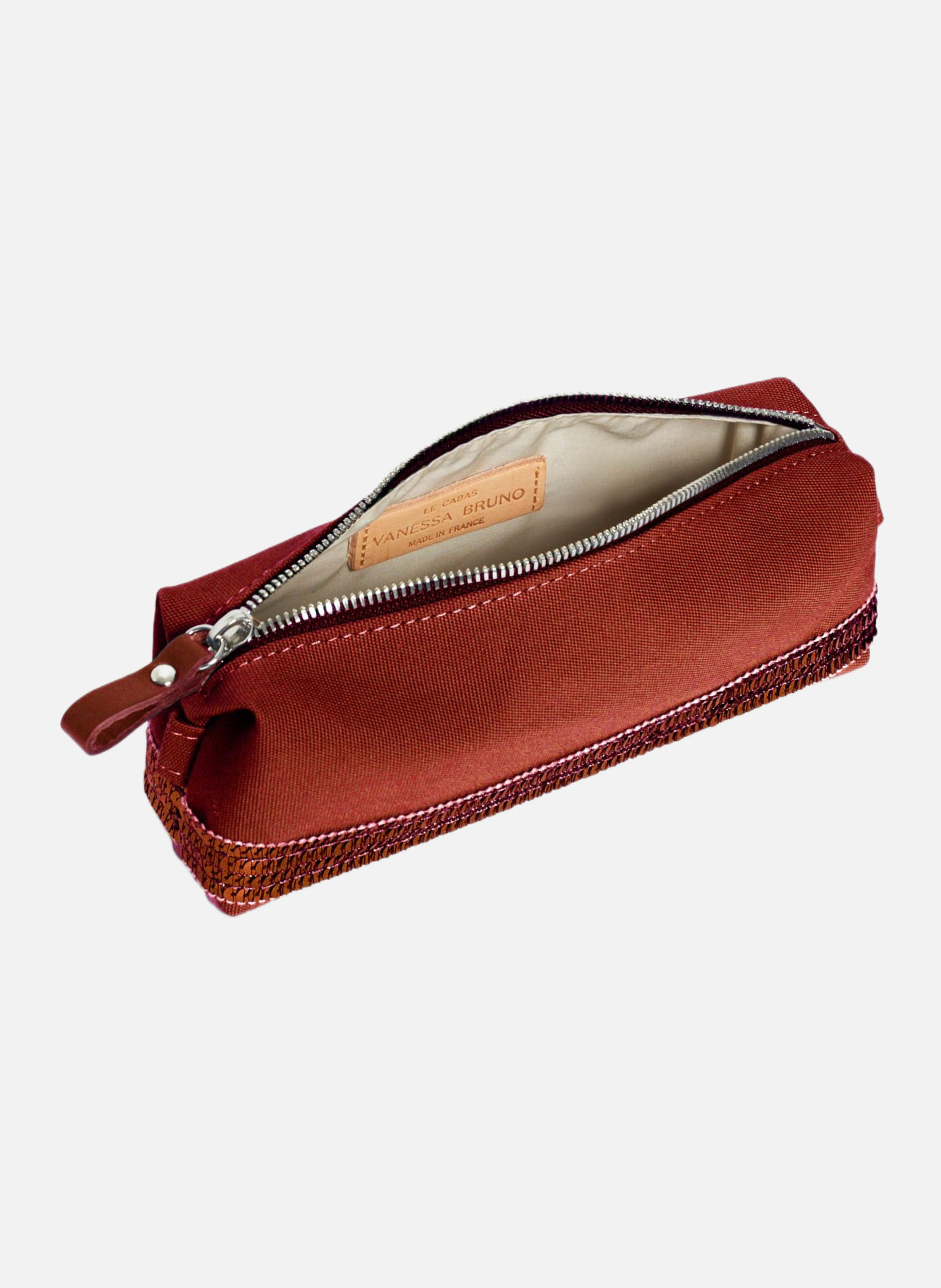 Trousse Écolier En Toile VANESSA BRUNO Marron