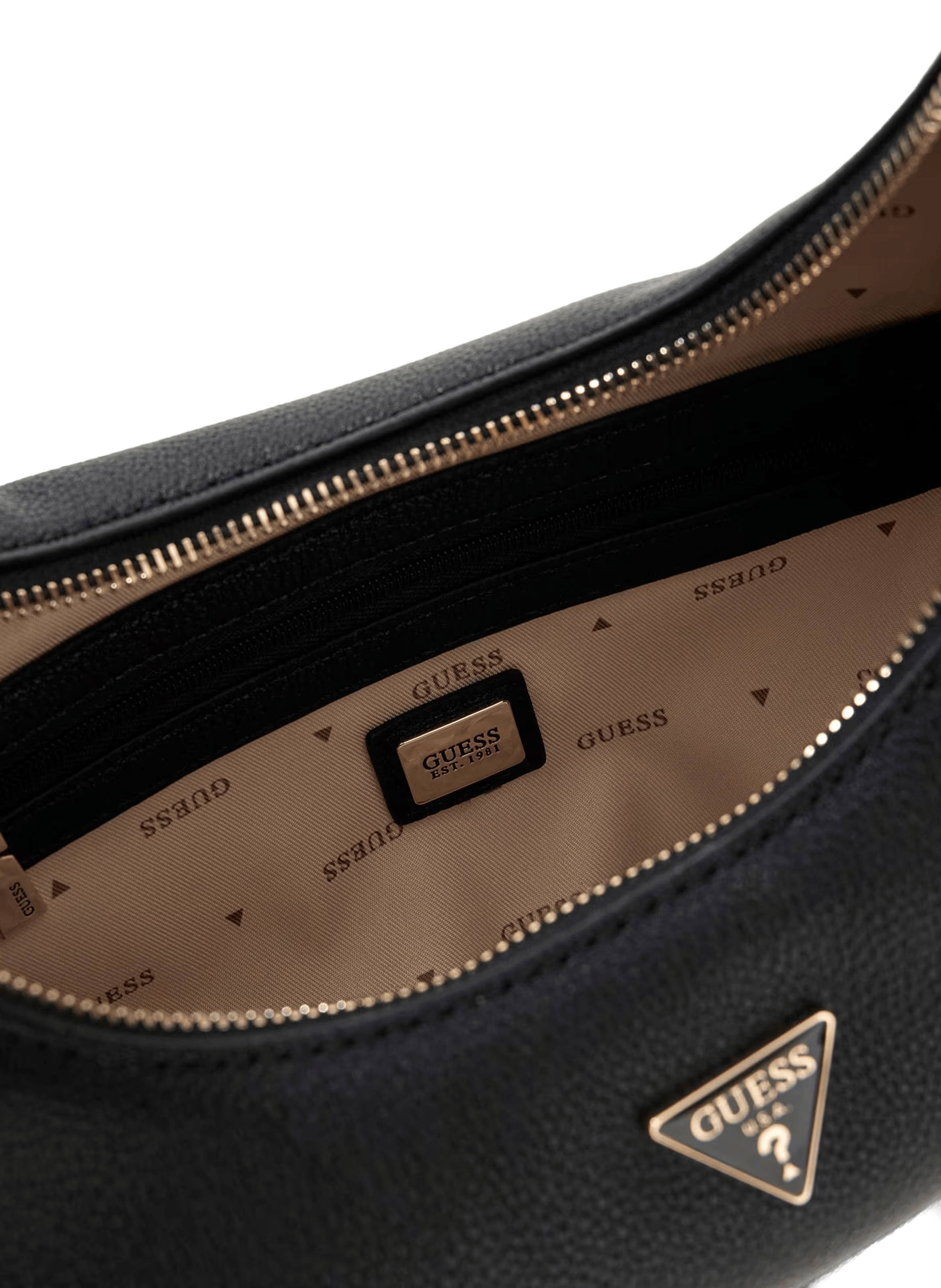 Sac porté épaule avec charms effet cuir GUESS Noir