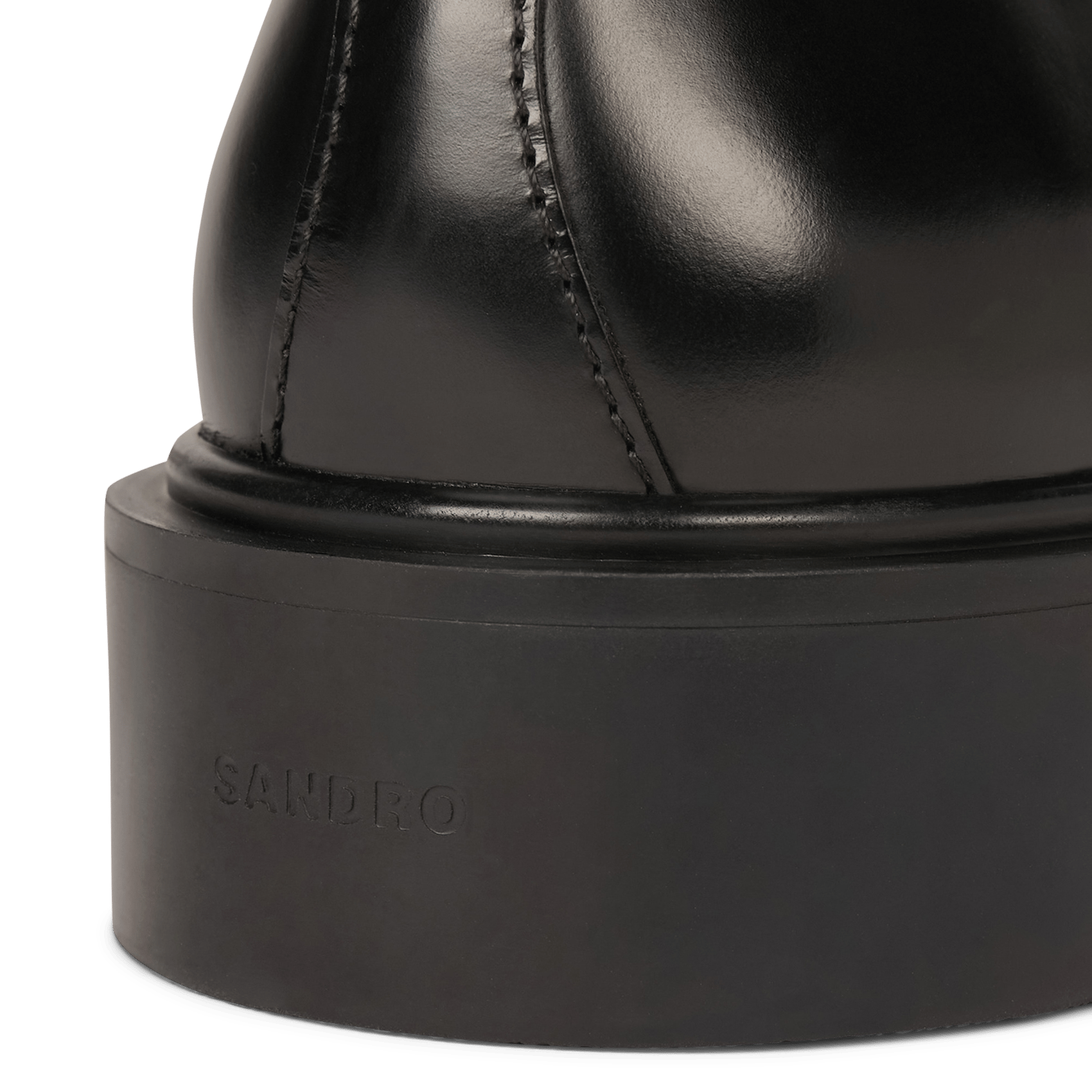 Derbies en cuir SANDRO Noir