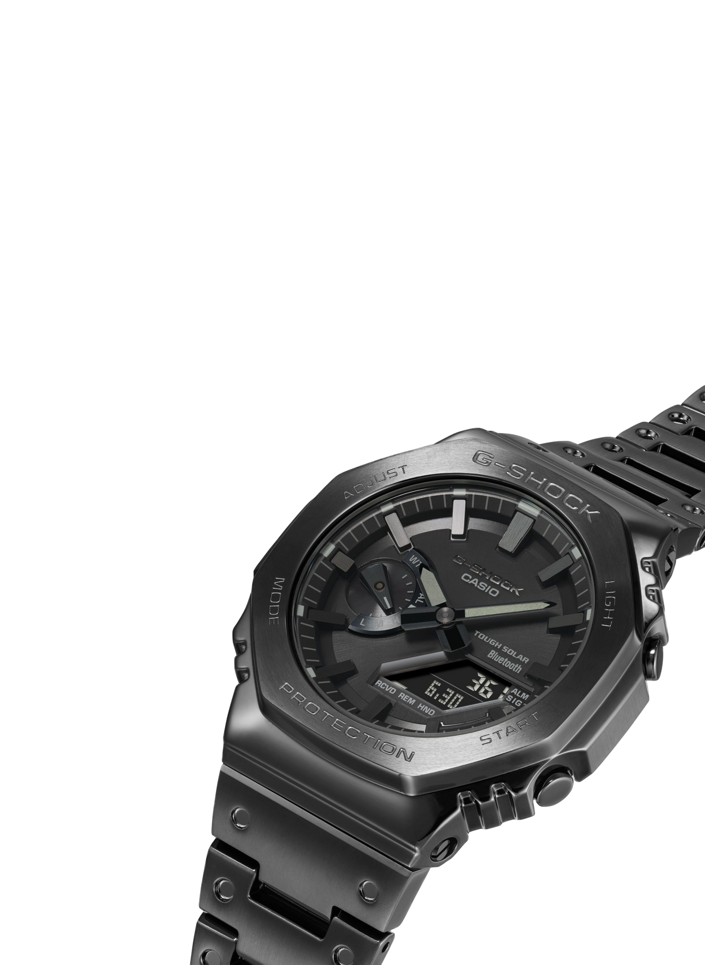 Montre quartz chrono en acier inoxydable G-SHOCK Noir