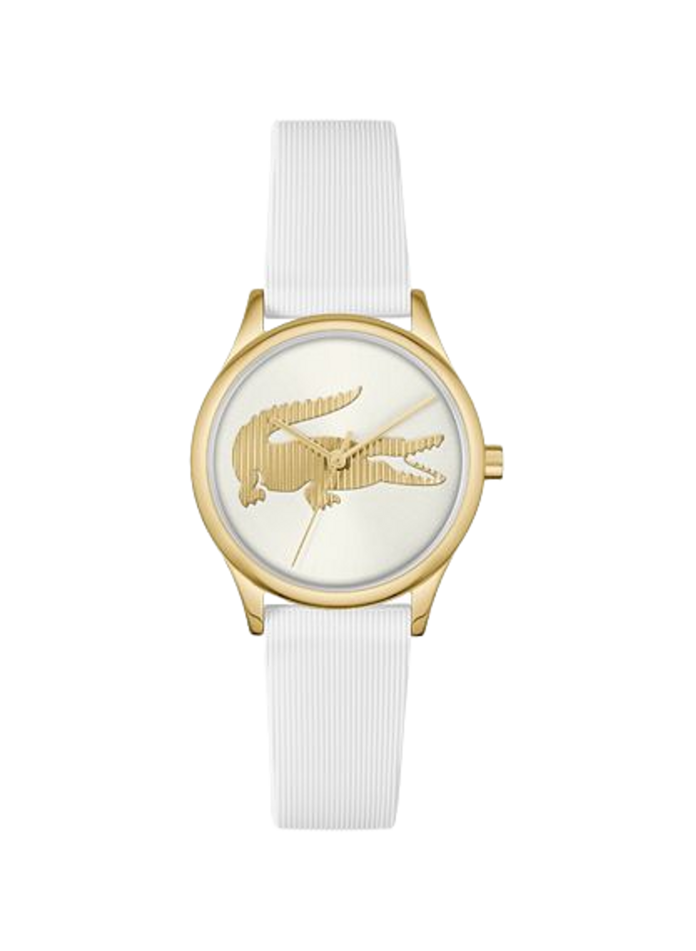Montre quartz Crocodelle en silicone LACOSTE MONTRES Blanc