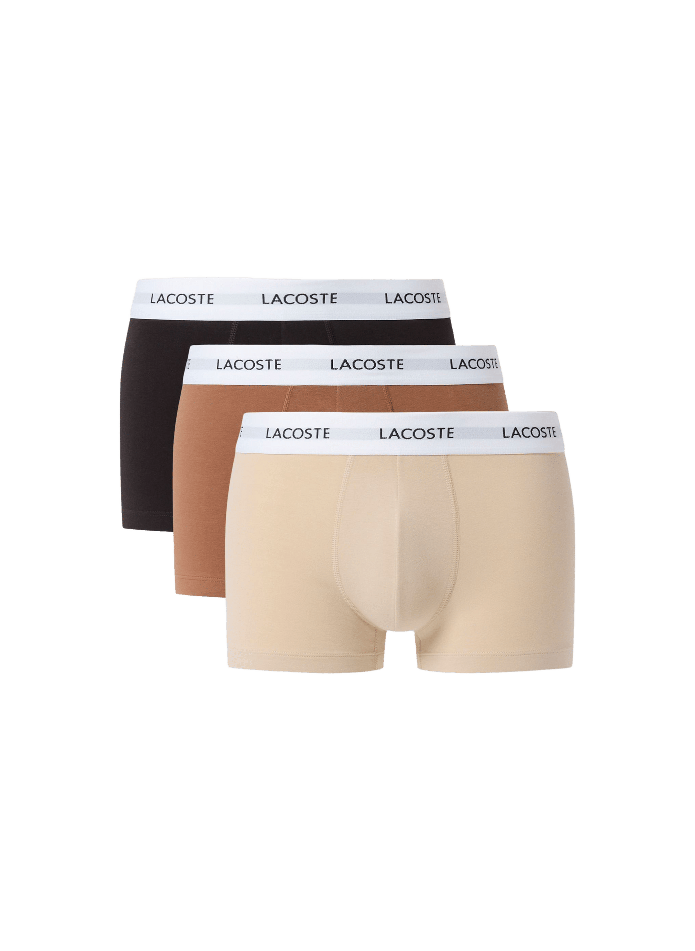 Lot de 3 caleçons en coton mélangé LACOSTE Multicolore