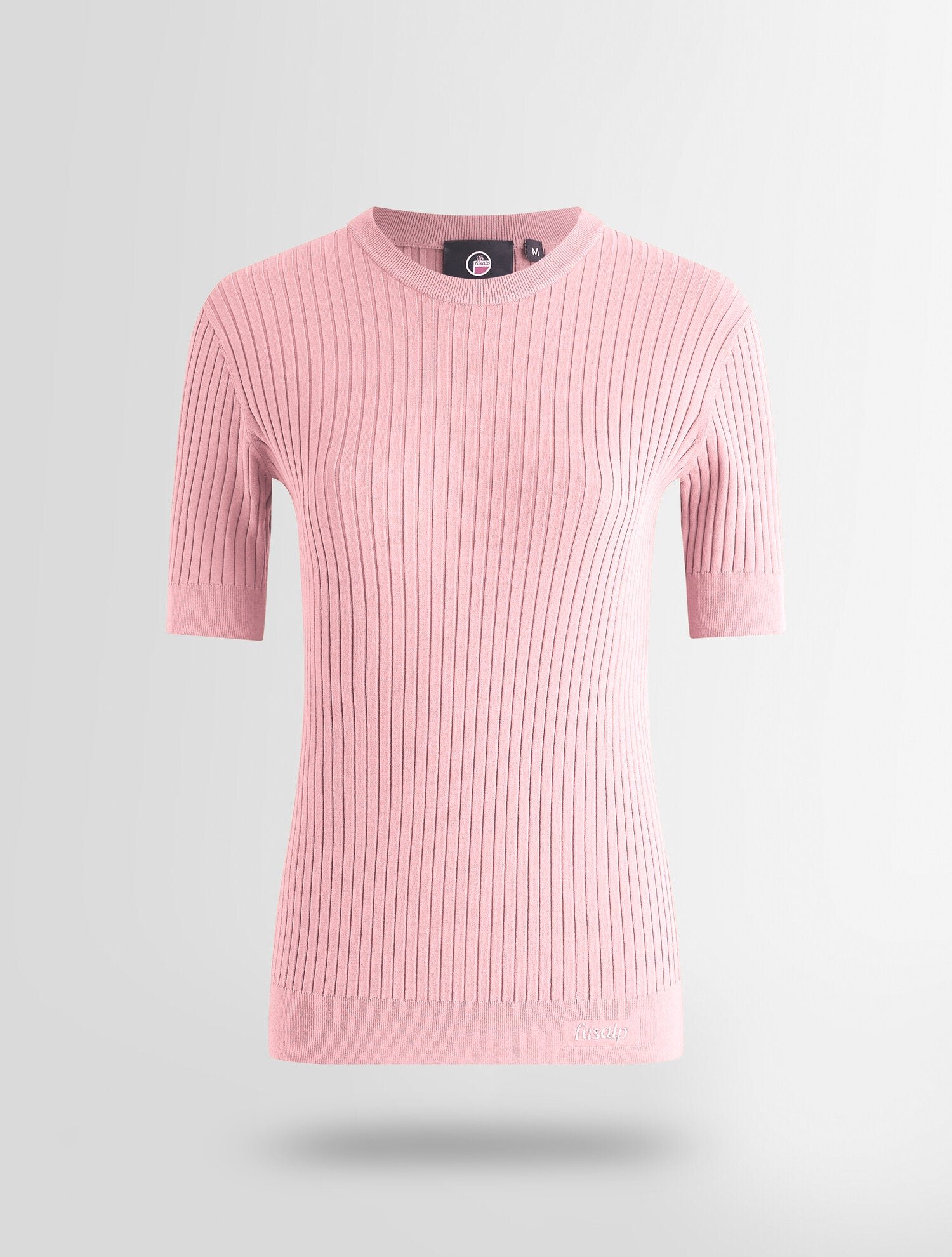 T-shirt manches courtes jadou col rond coupe ajustée FUSALP Rose