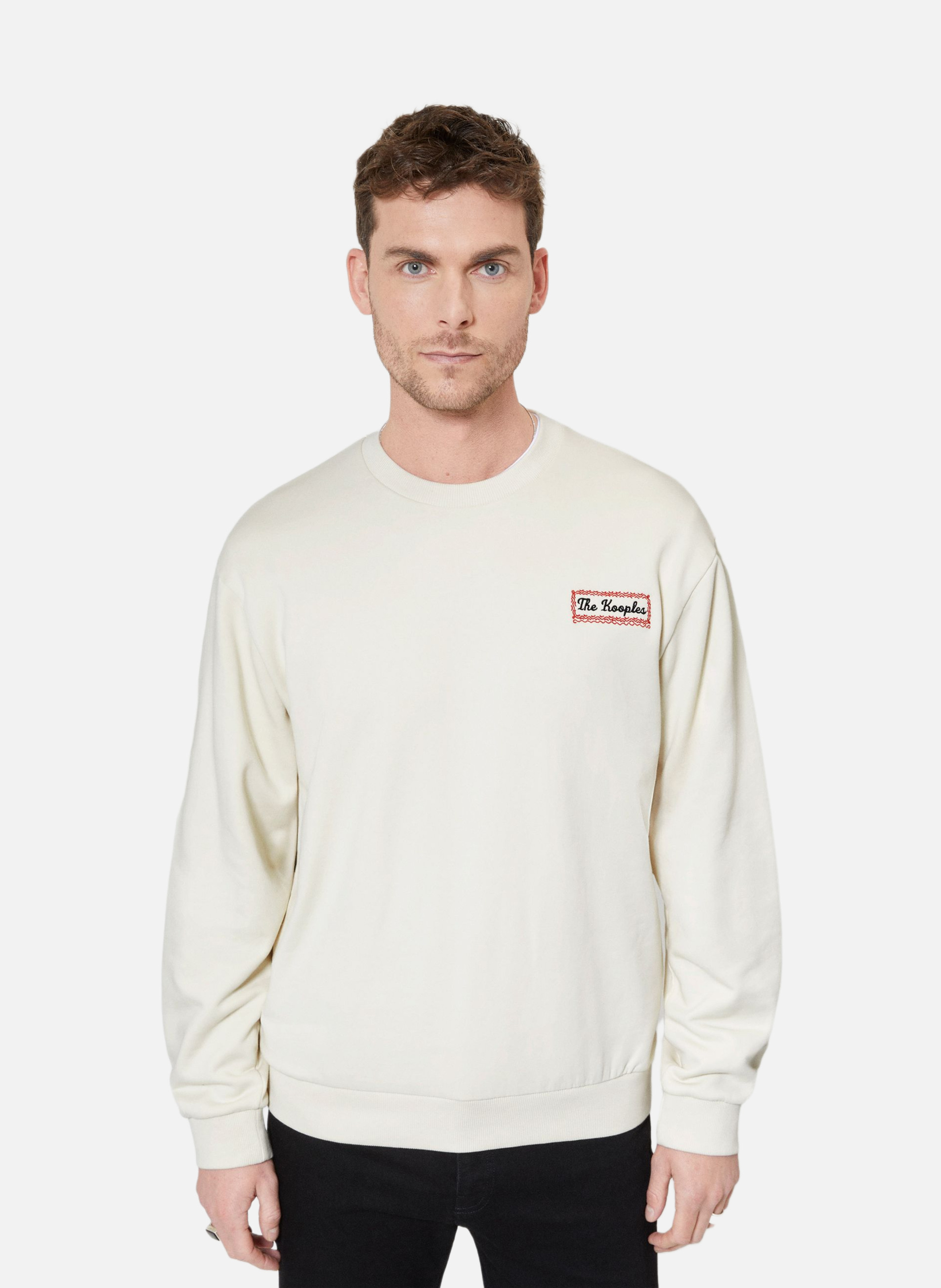 Sweatshirt avec sérigraphie via prony THE KOOPLES Beige