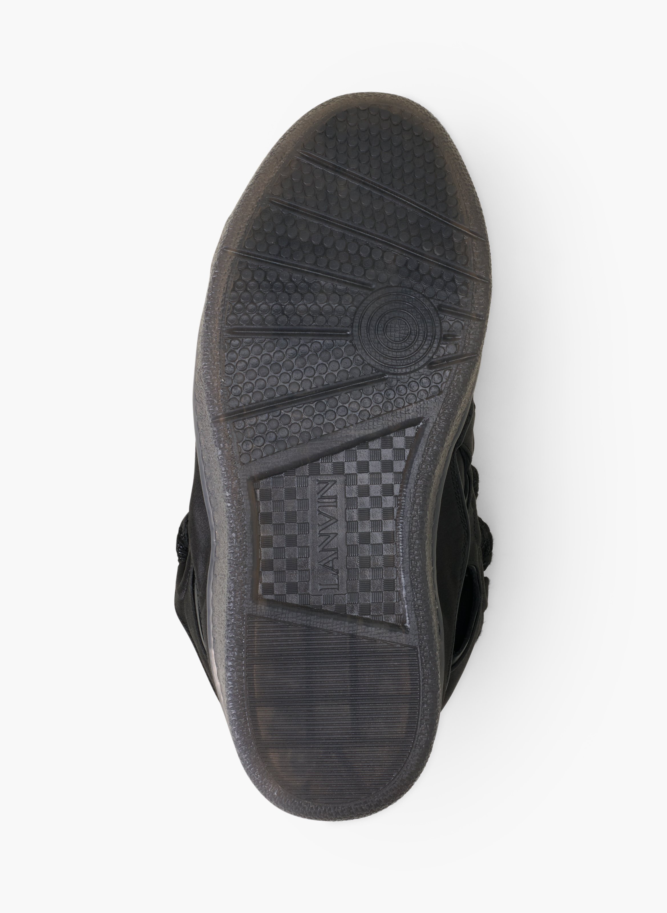 Sneakers curb en satin LANVIN Noir