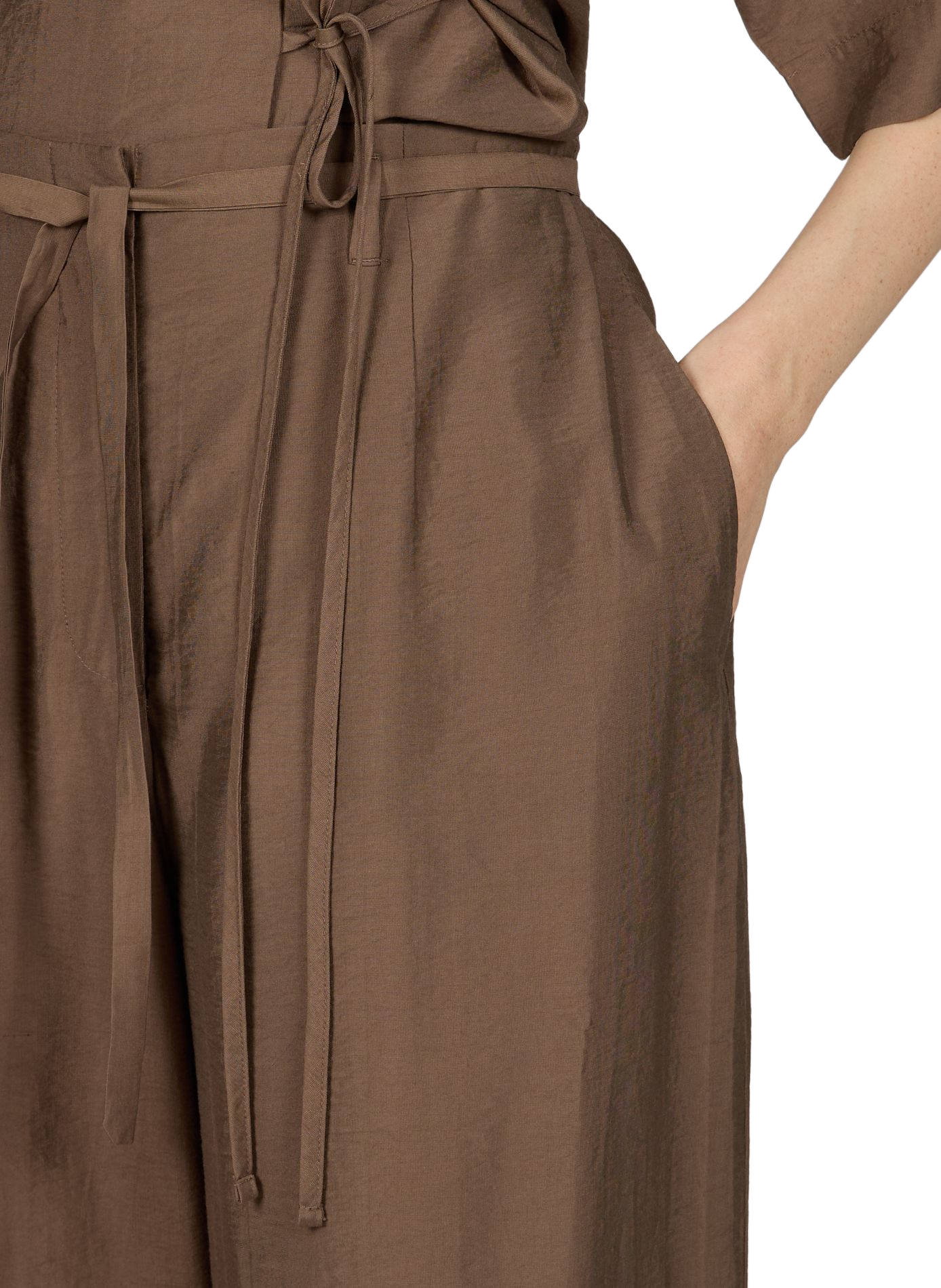 Wide-leg Tabby pants Brown